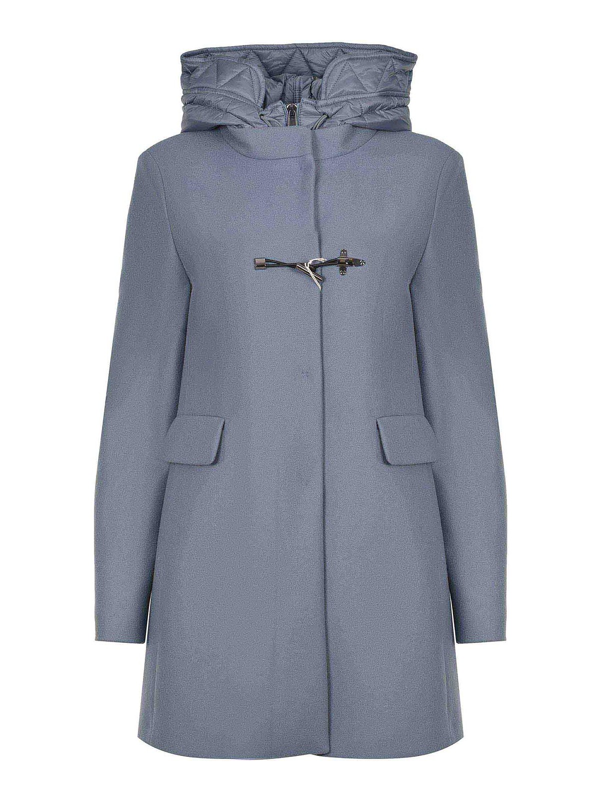 Fay Coat Made Of A Wool Blend In Blue