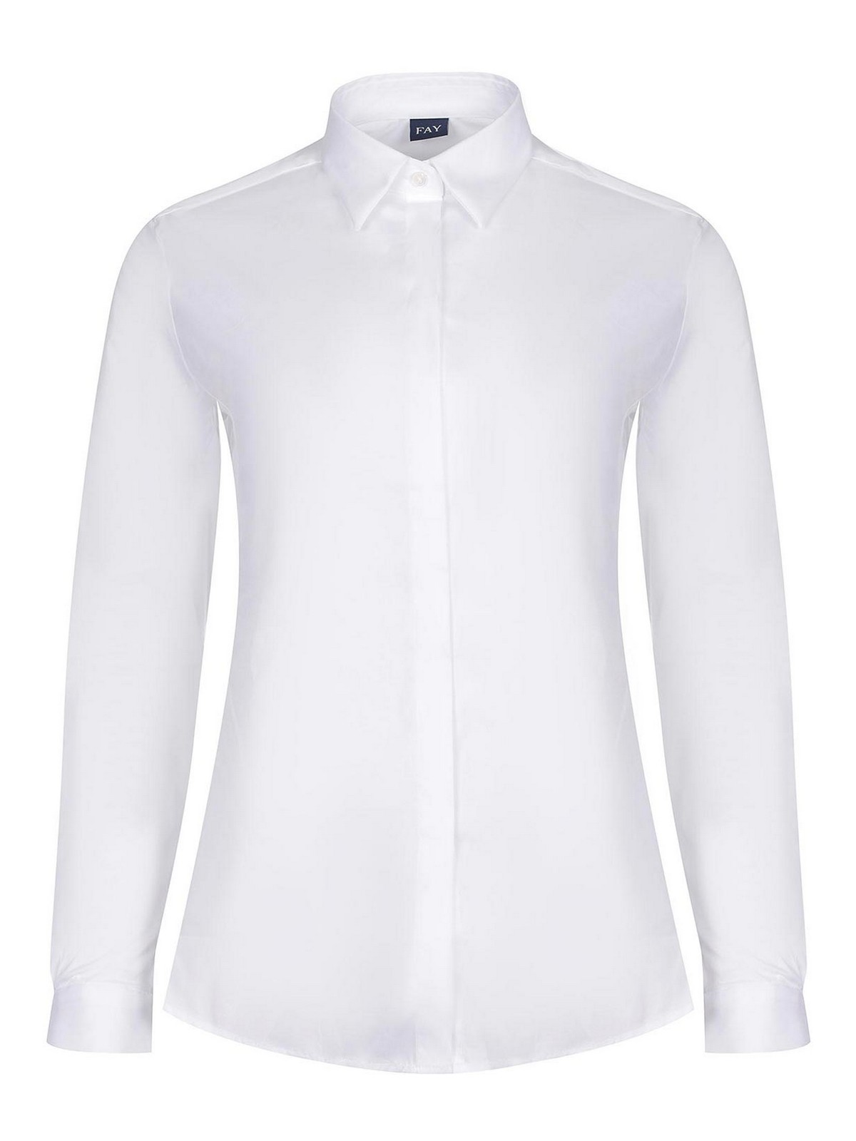 Fay Shirt Made Of  Cotton In White