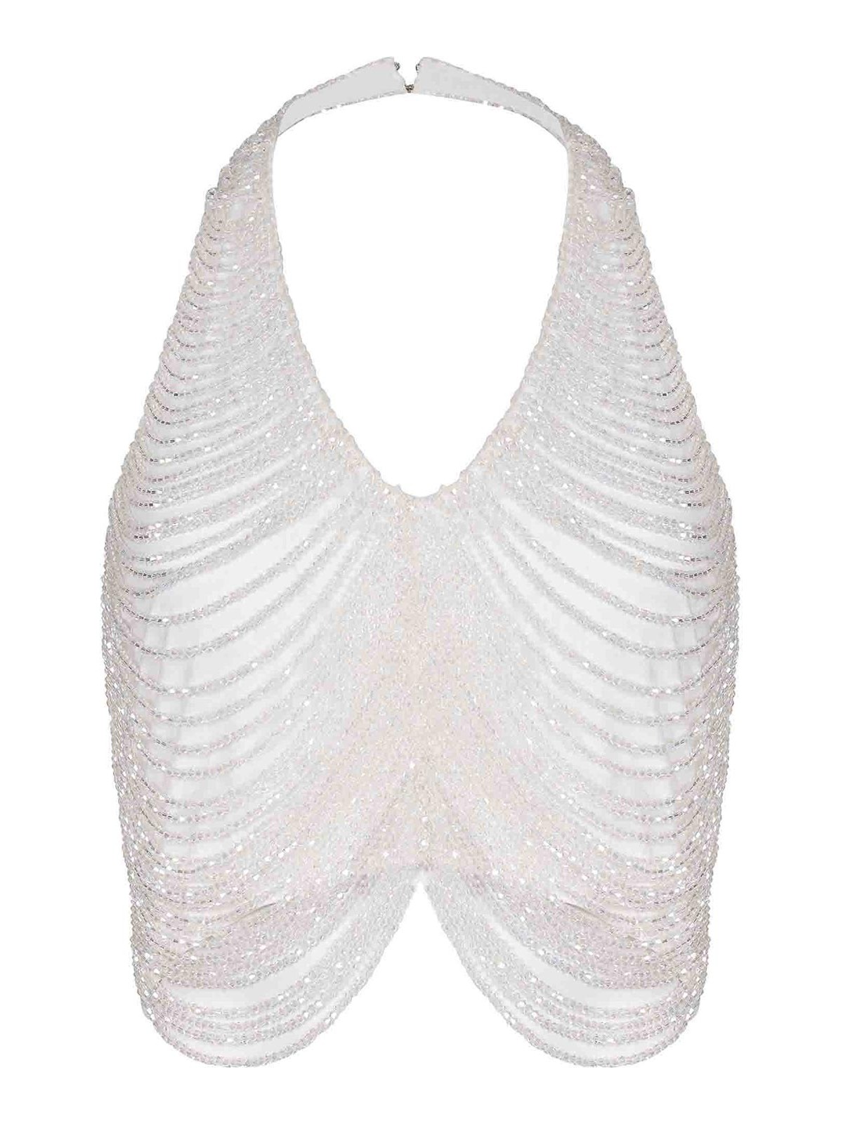 Giuseppe Di Morabito Top By Made Of Polyamide In White