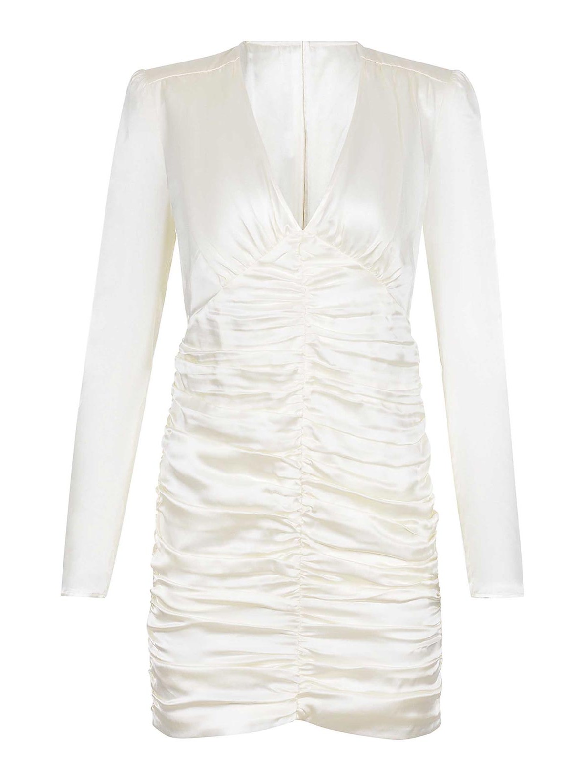 Rotate Birger Christensen Dress Made Of Silk In White