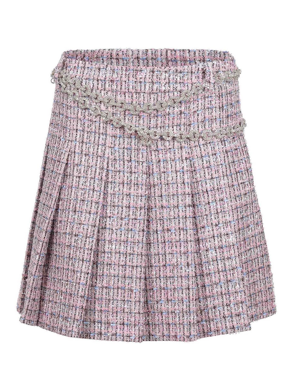 Self-portrait Gonna  Made In Mixed Wool In Nude