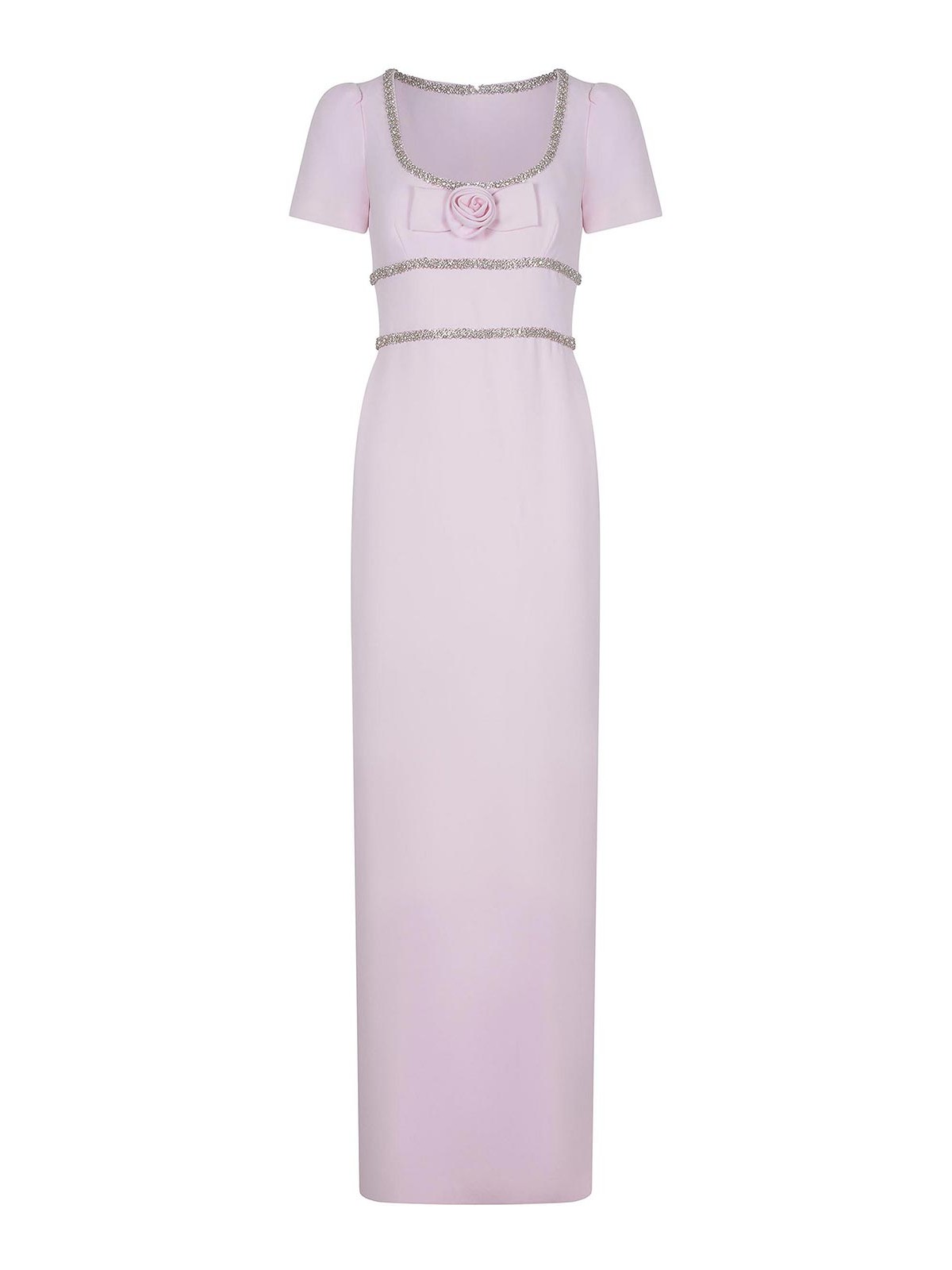 Self-portrait Dress Made Of  Crepe In Nude