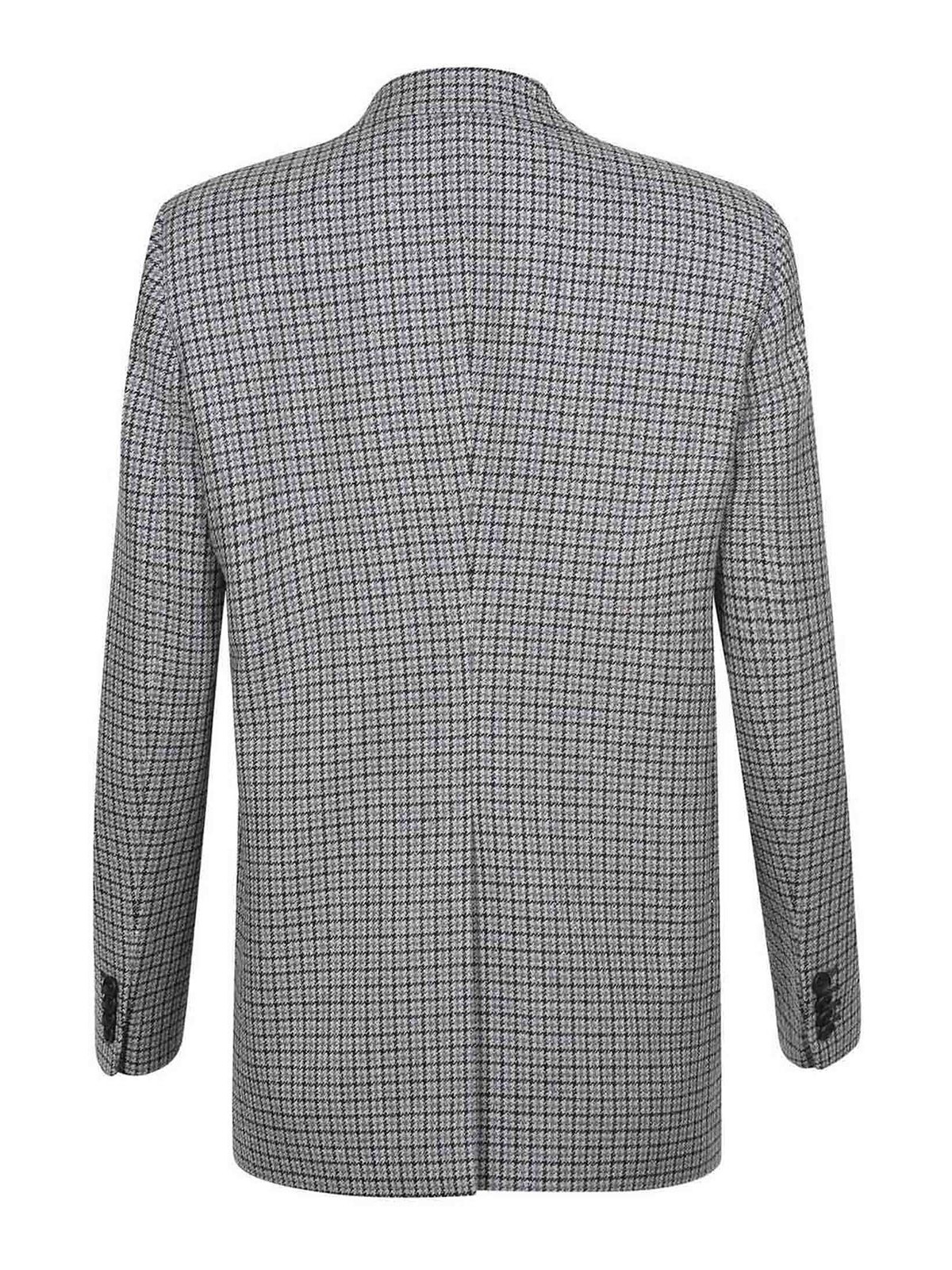 Tagliatore Double-breasted Jacket   Made Of A Wool Blend In Gray