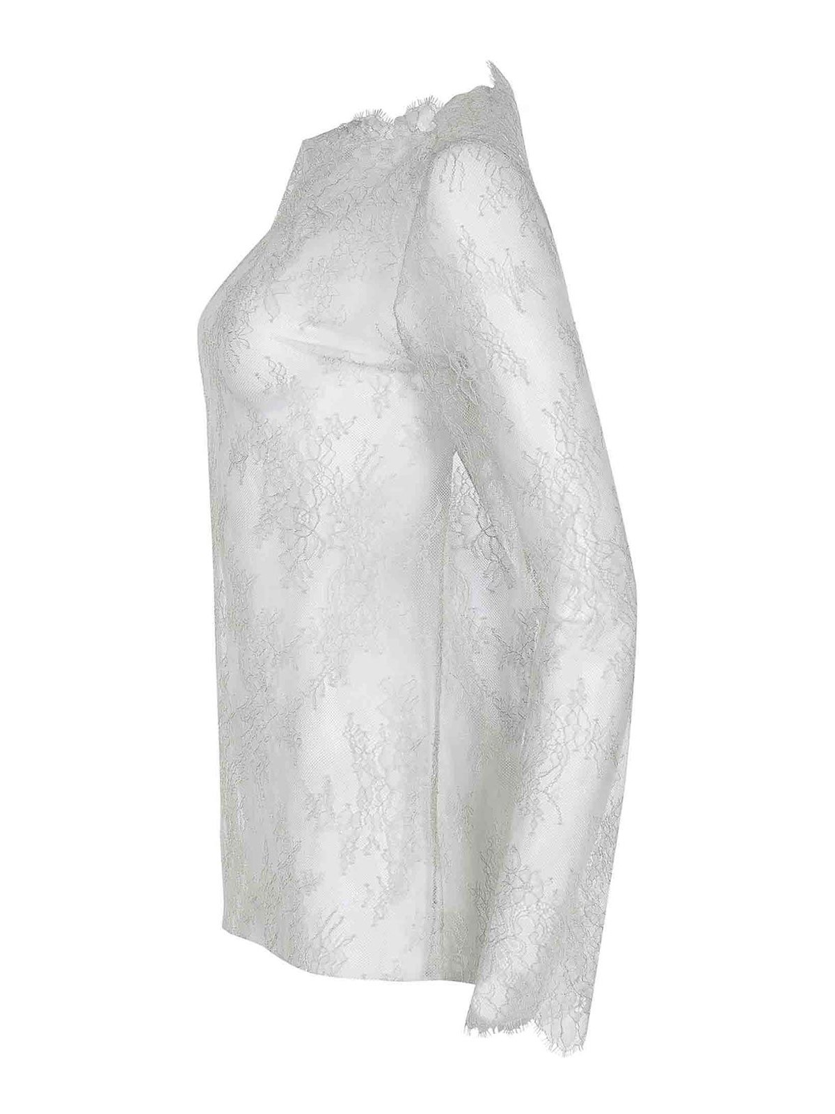 Alberta Ferretti Top  Made Of Lace In Green