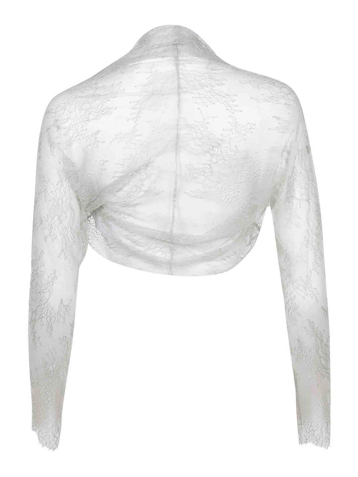 Alberta Ferretti Shawl Made Of Lace In Green