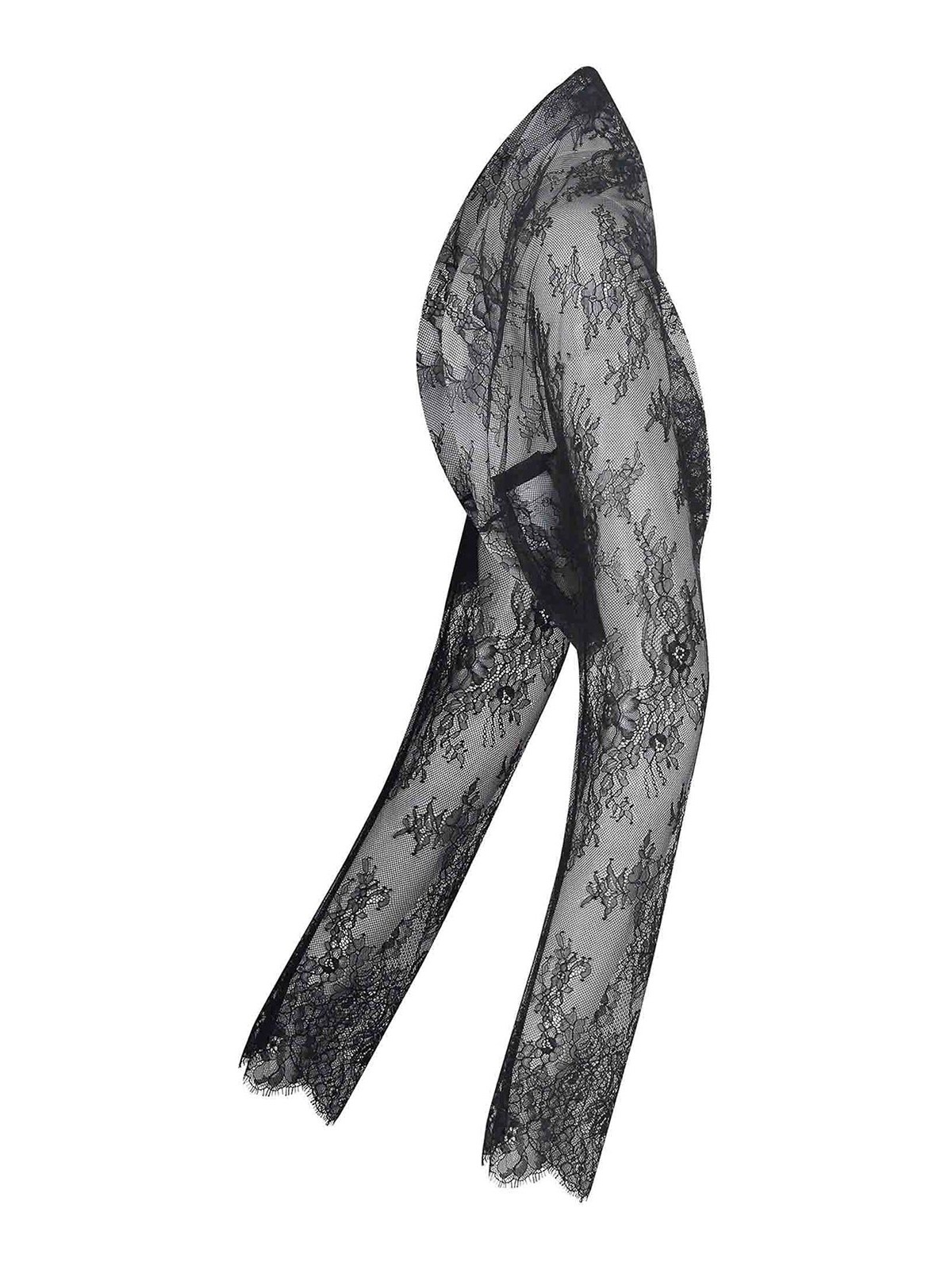 Alberta Ferretti Shawl Made Of Lace In Black