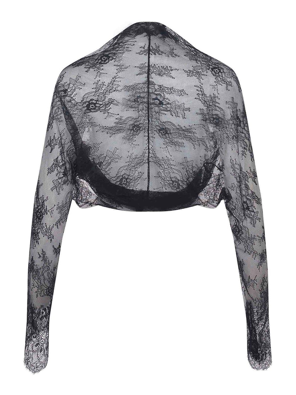 Alberta Ferretti Shawl Made Of Lace In Black