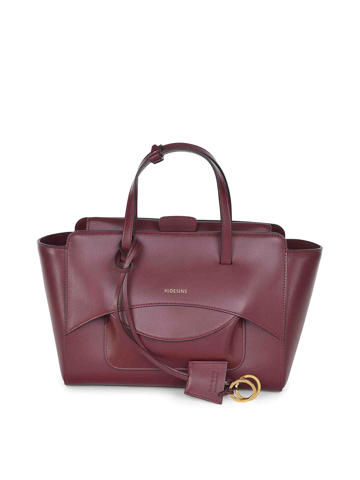 Hidesins Flap M Bag Made Of Leather In Sand