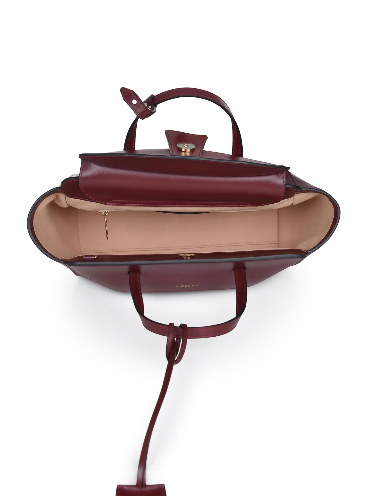 Hidesins Flap M Bag Made Of Leather In Sand