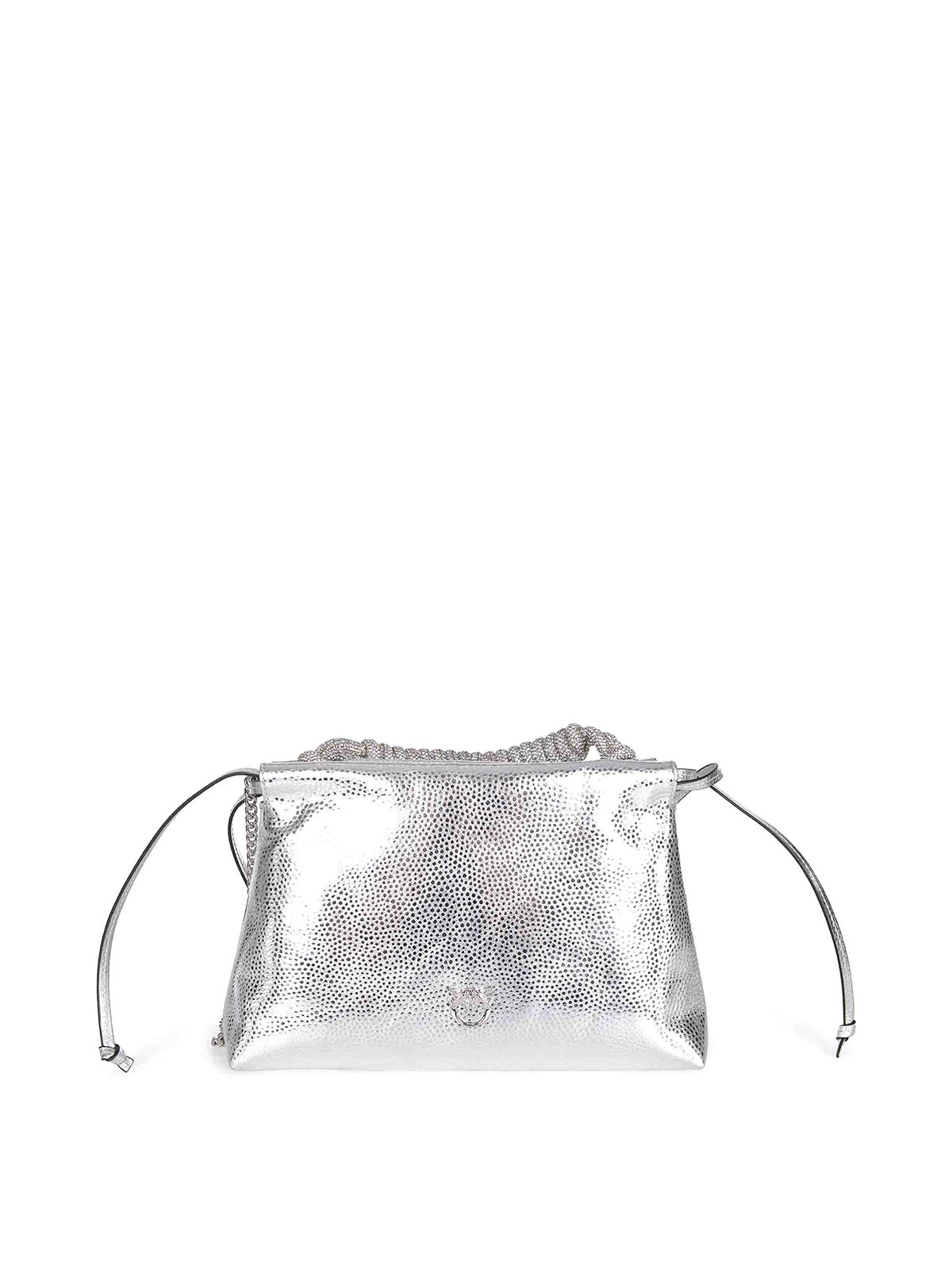 Pinko Purse Made Of Leather In Silver