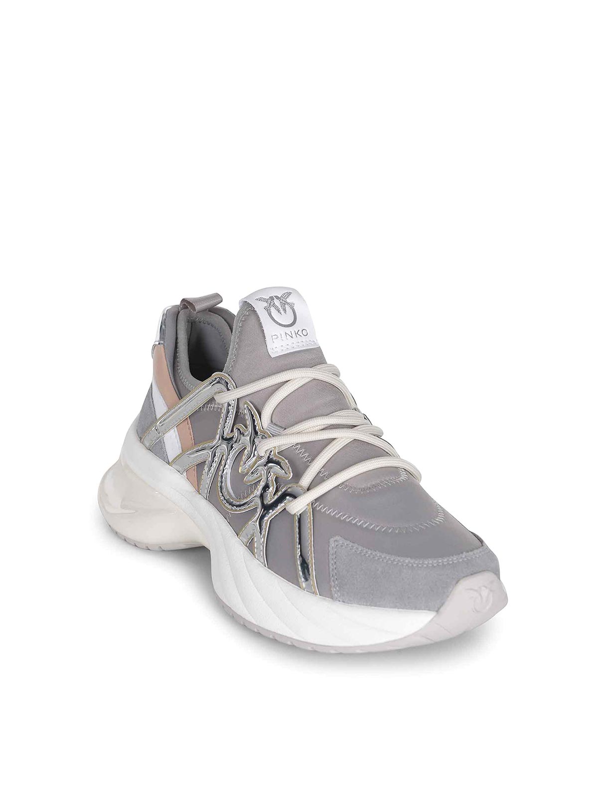 Pinko Slip-on Sneakers Made Of Technical Fabric In Multi