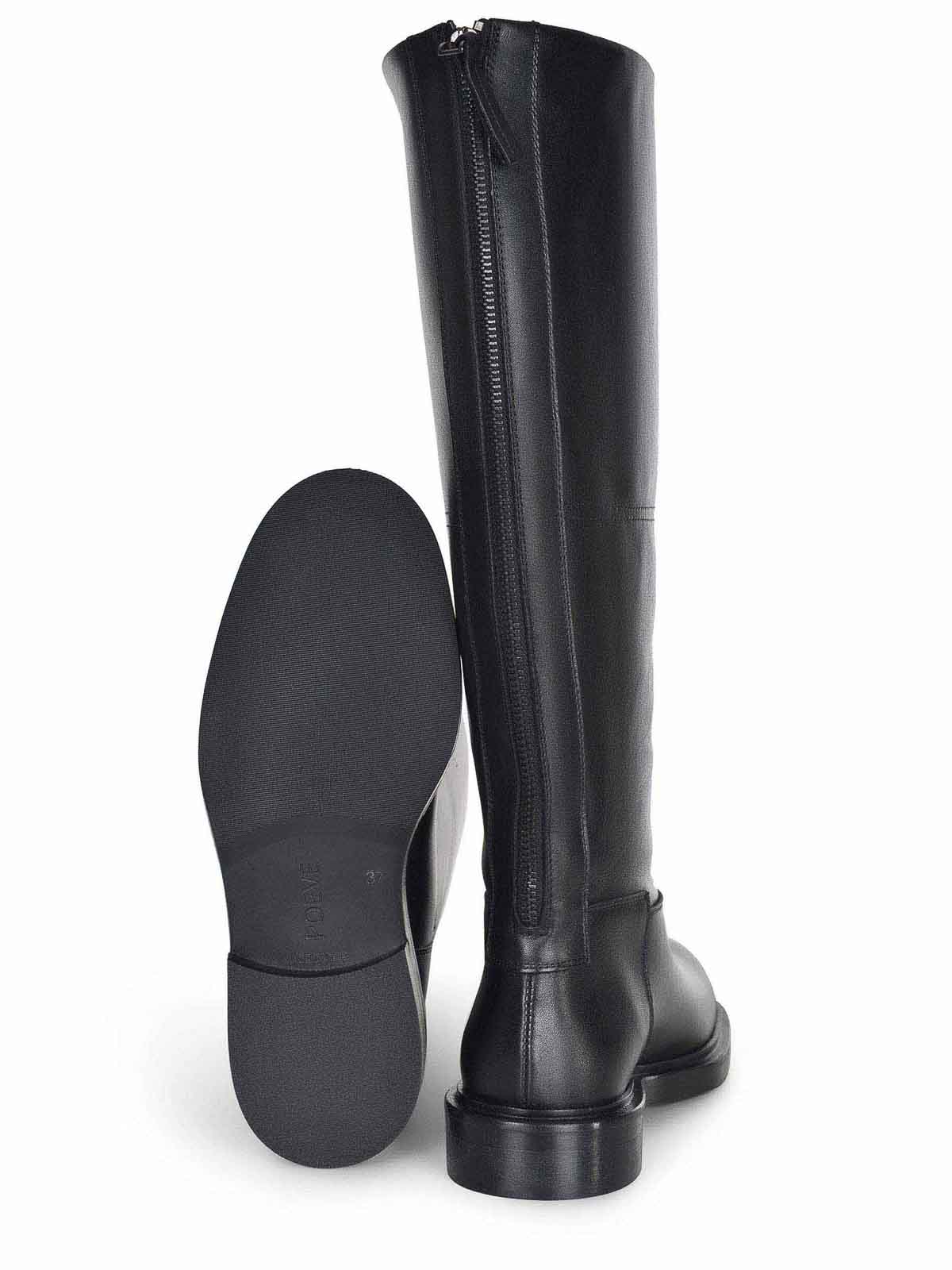 Poeve Boots Made Of Calfskin In Black