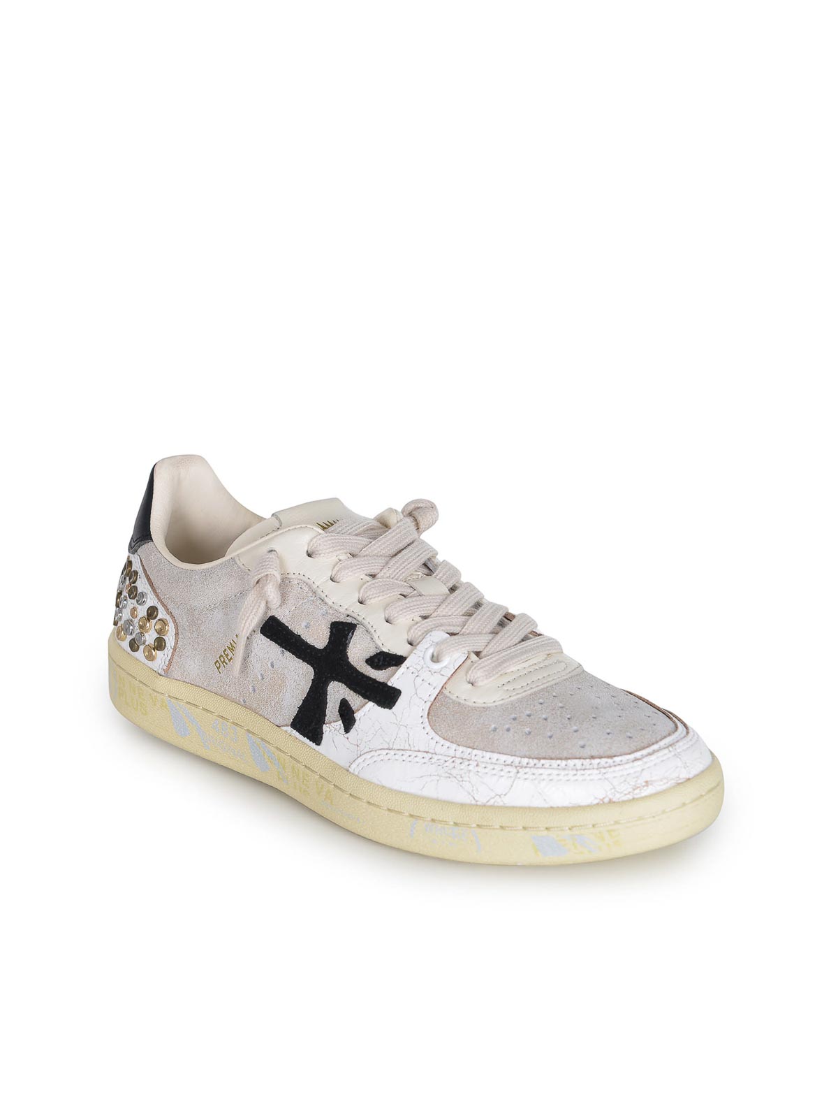 Premiata Sneakers Made Of  Leather In White