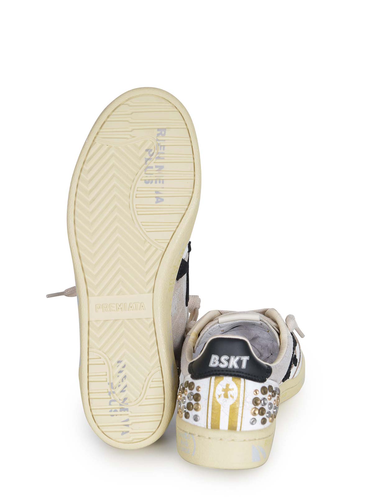 Premiata Sneakers Made Of  Leather In White