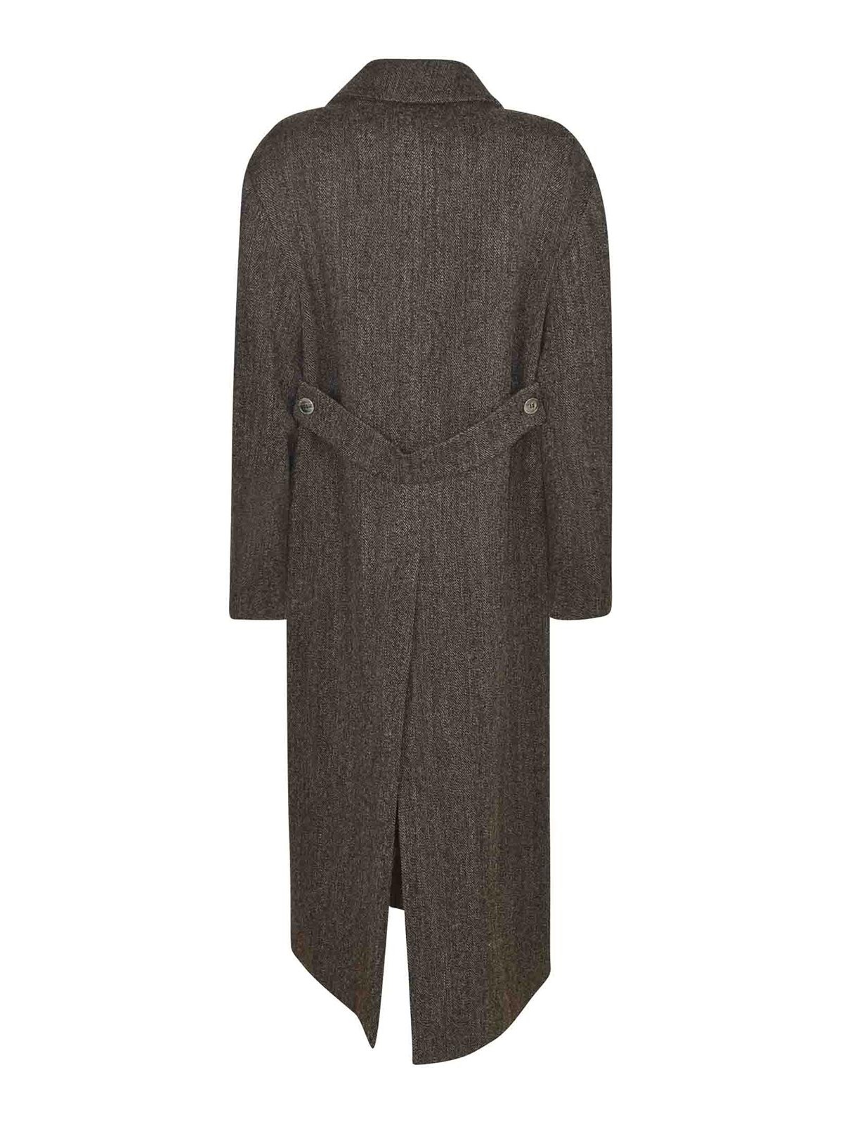 P.a.r.o.s.h Abrigo Midi - Gris In Gray