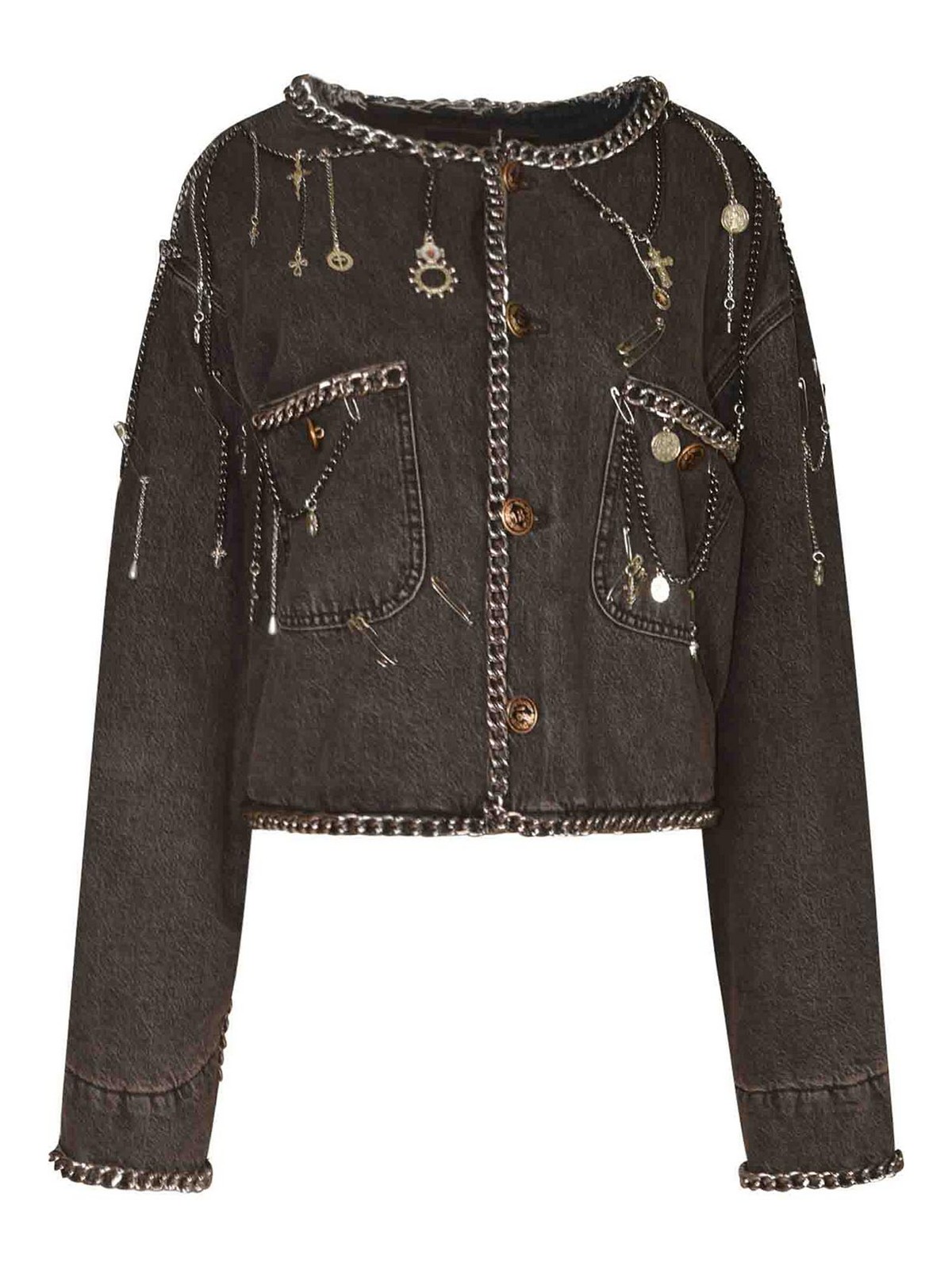 R13 Abrigo Midi - Gris In Gray