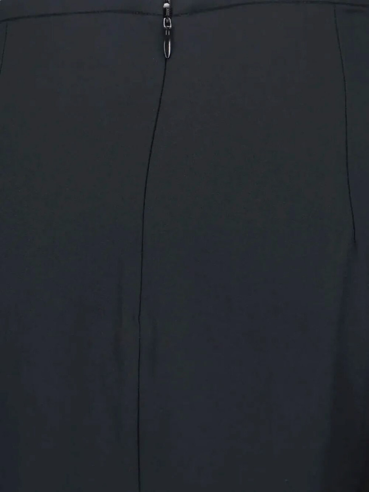 Aspesi Classic Black Skirt With Silhouette In Black