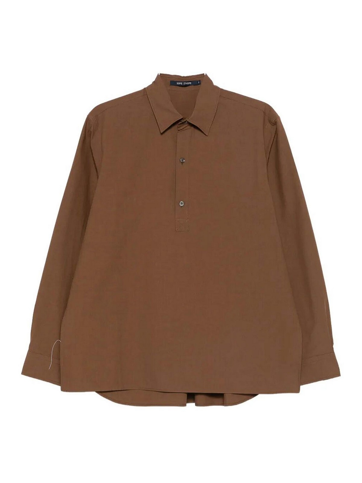 Sofie D'hoore Long Sleeve Shirt In Brown