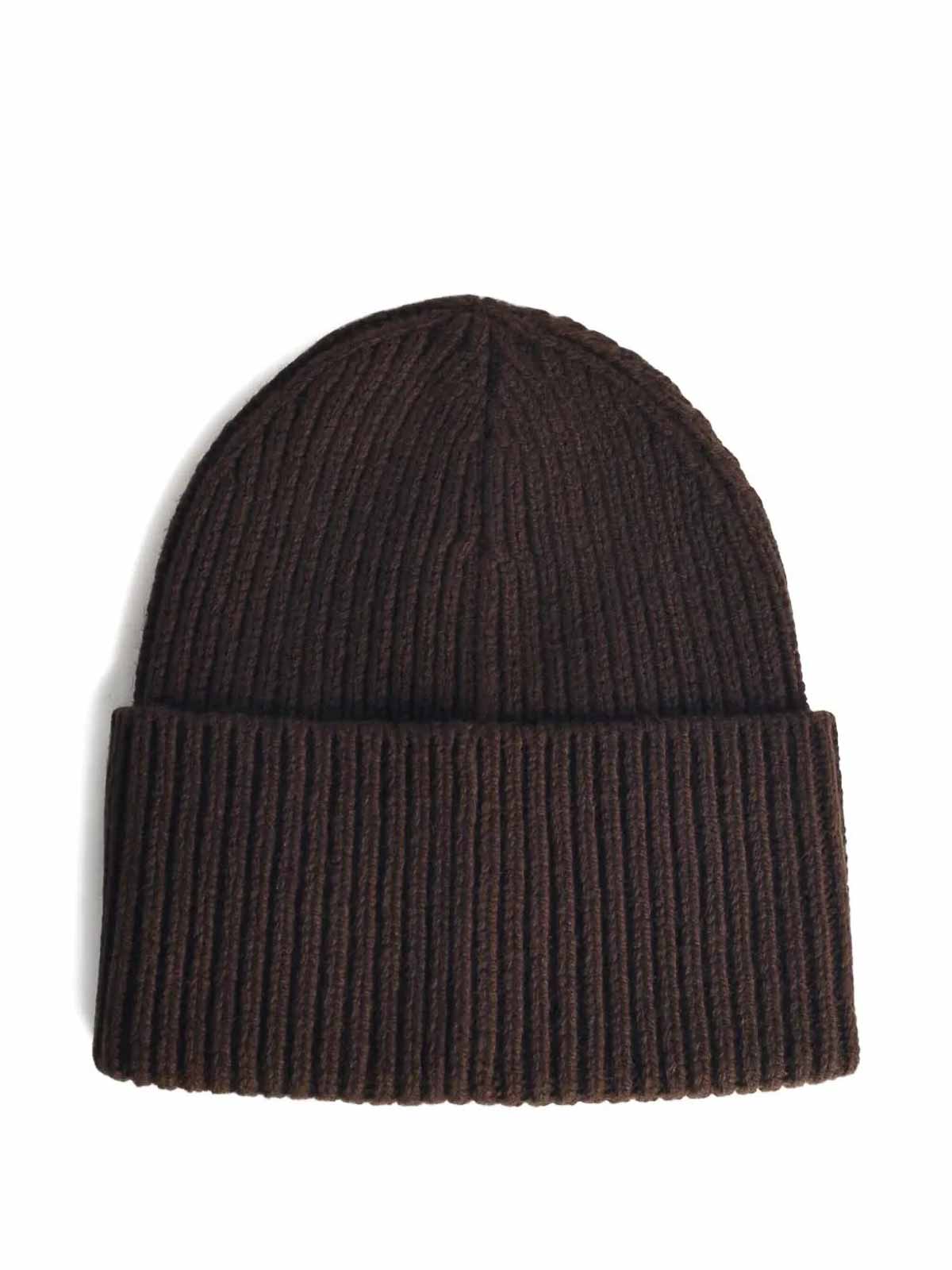 Sacai Carhartt Wip Wool Knit Beanie In Brown