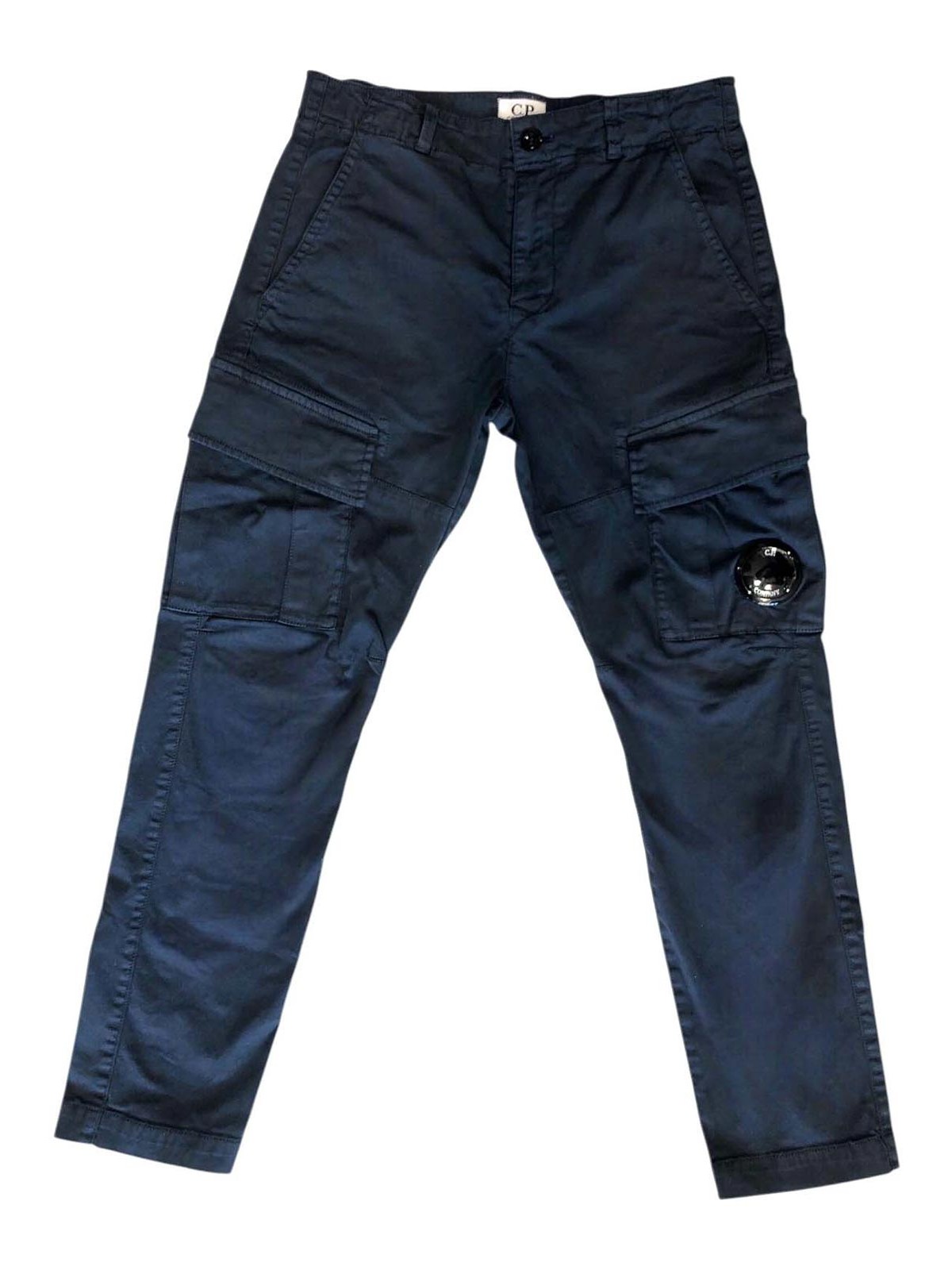 C.p. Company Blue Trousers With Pockets In Blue