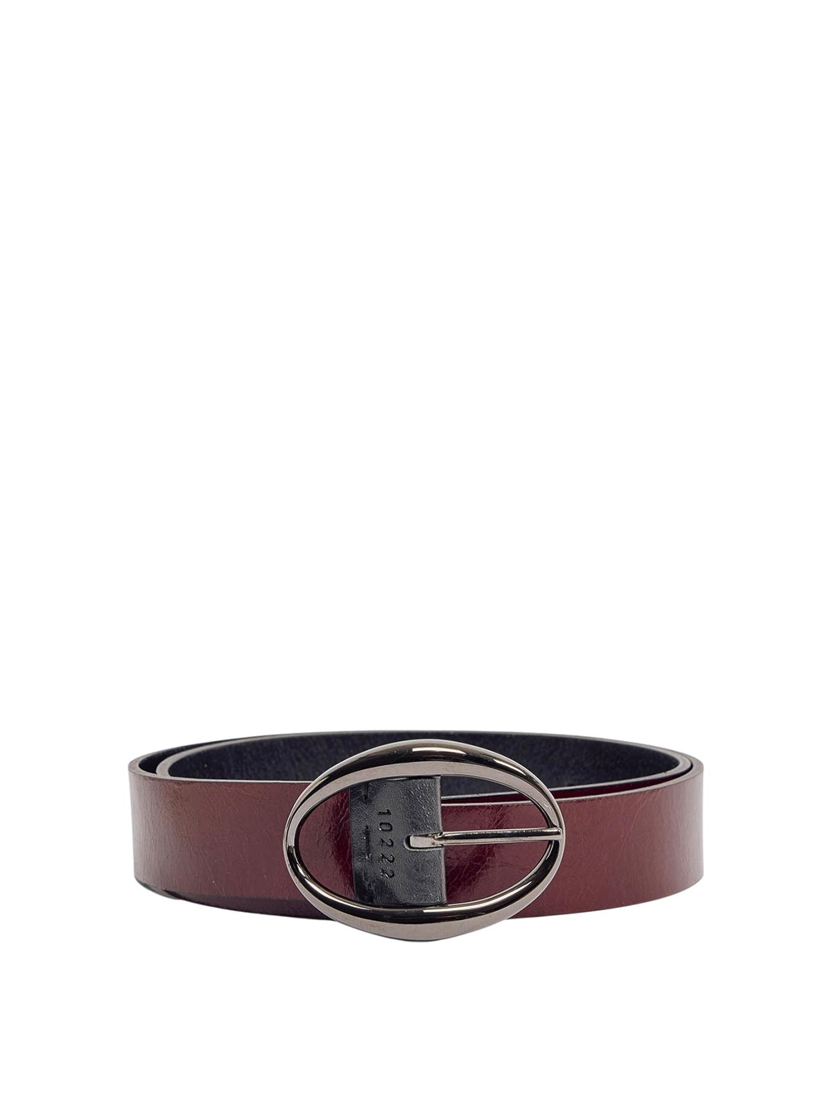 Orciani Double Black-chianti Gotham Belt In Black