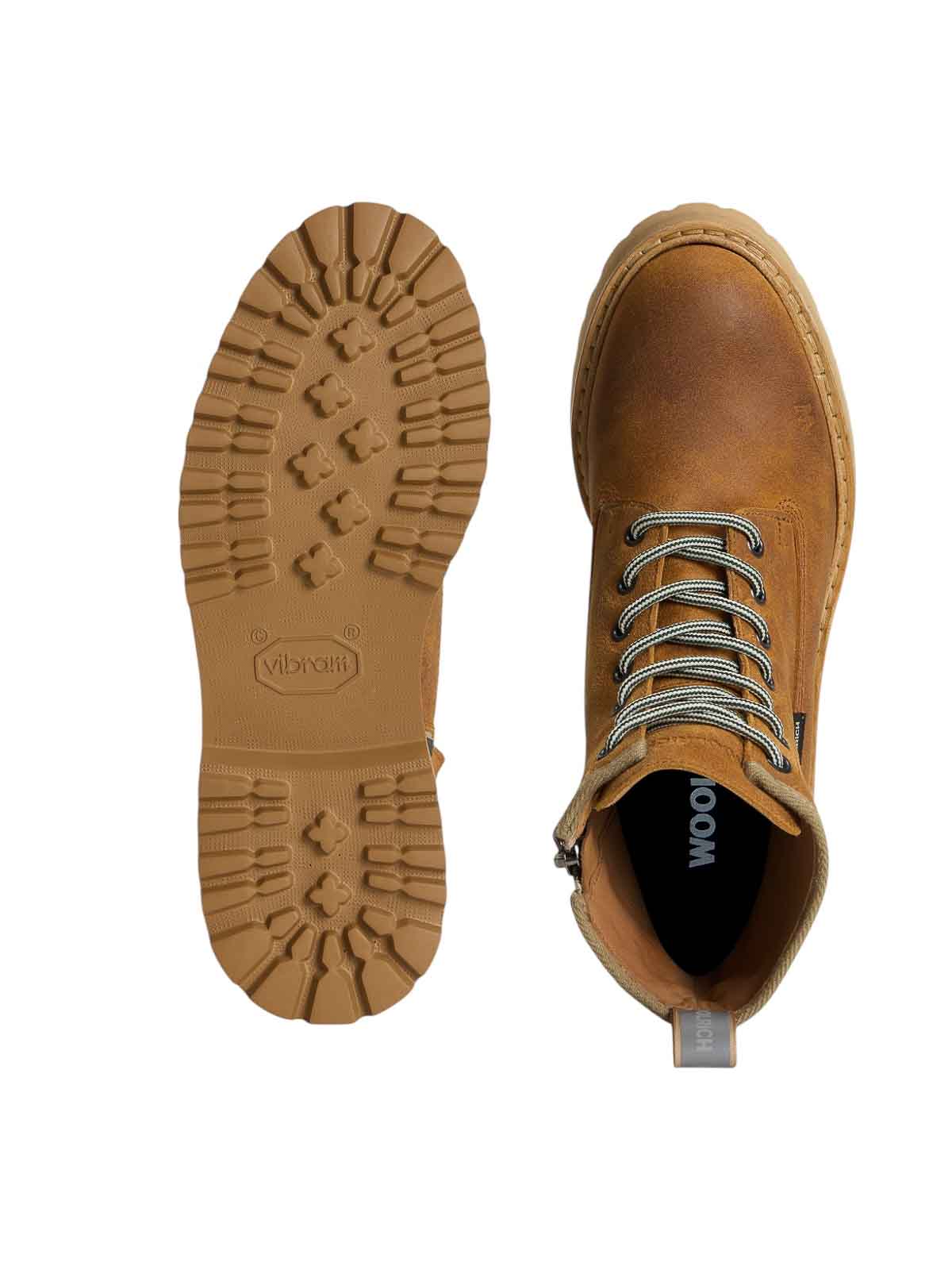 Woolrich Main Boot Crazy Horsecuoio In Brown