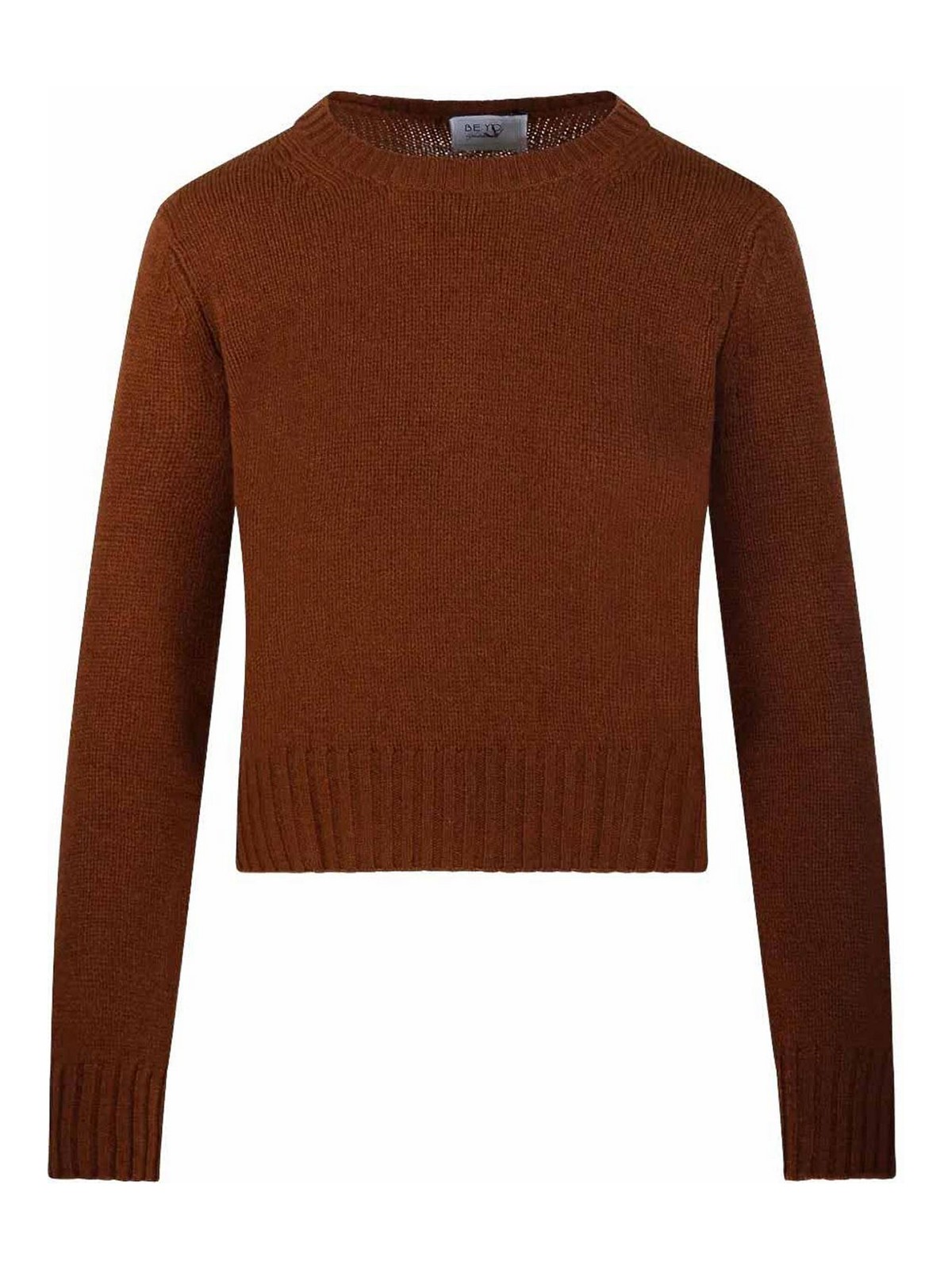 Be You Toffee Crew Neck Sweater In Brown