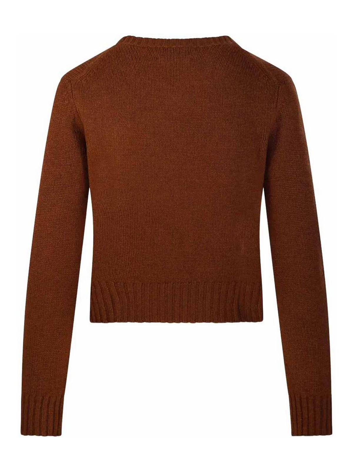 Be You Toffee Crew Neck Sweater In Brown