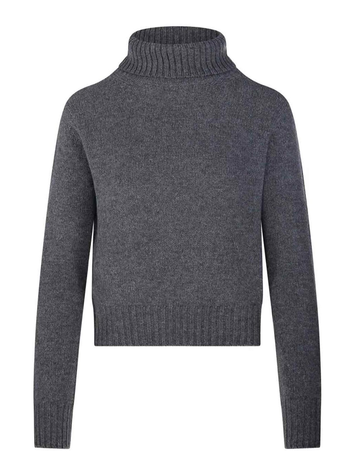 Be You Gray High Neck Sweater