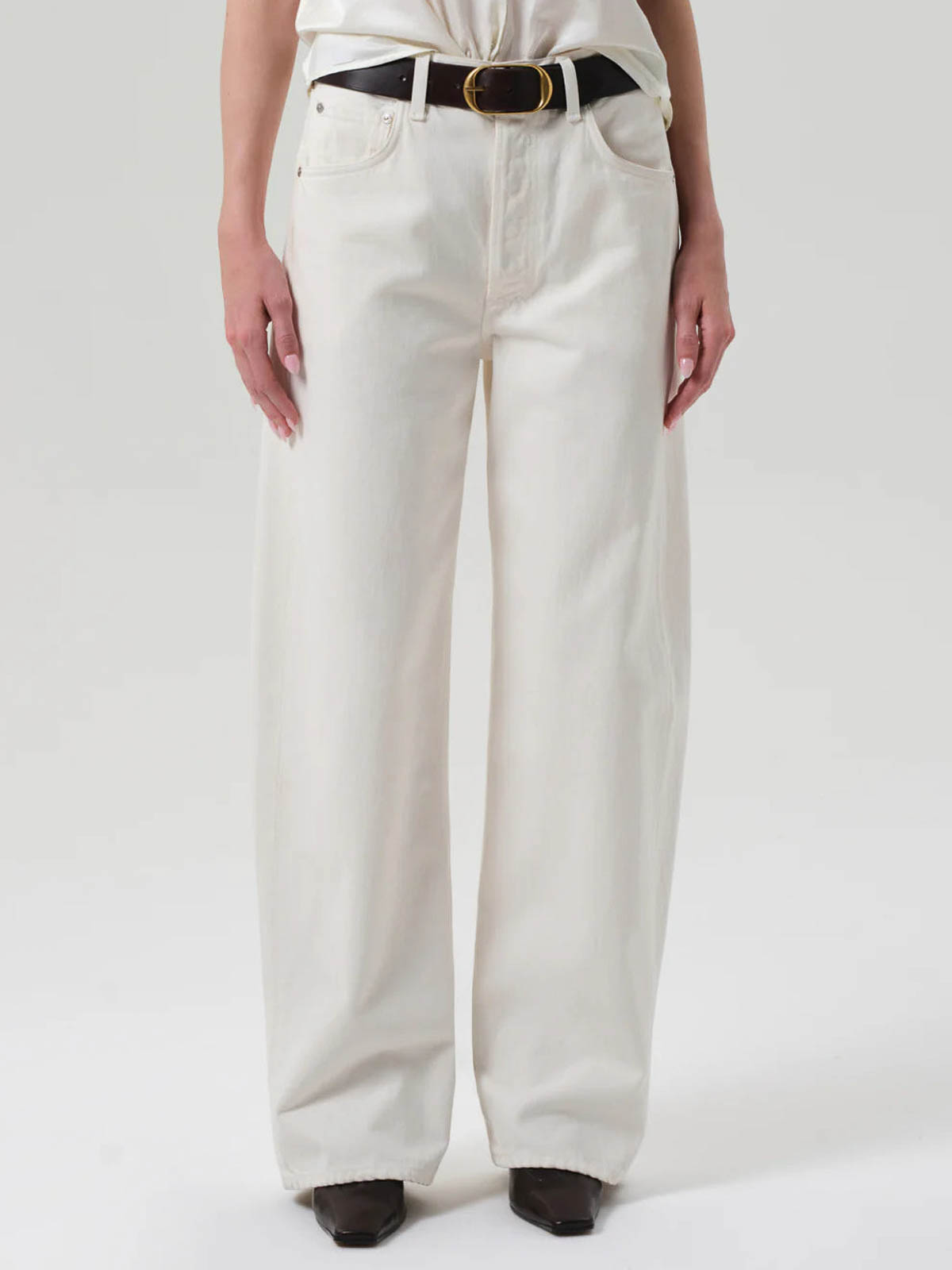 Citizen Of Humanity Jeans Ayla Baggy White In White