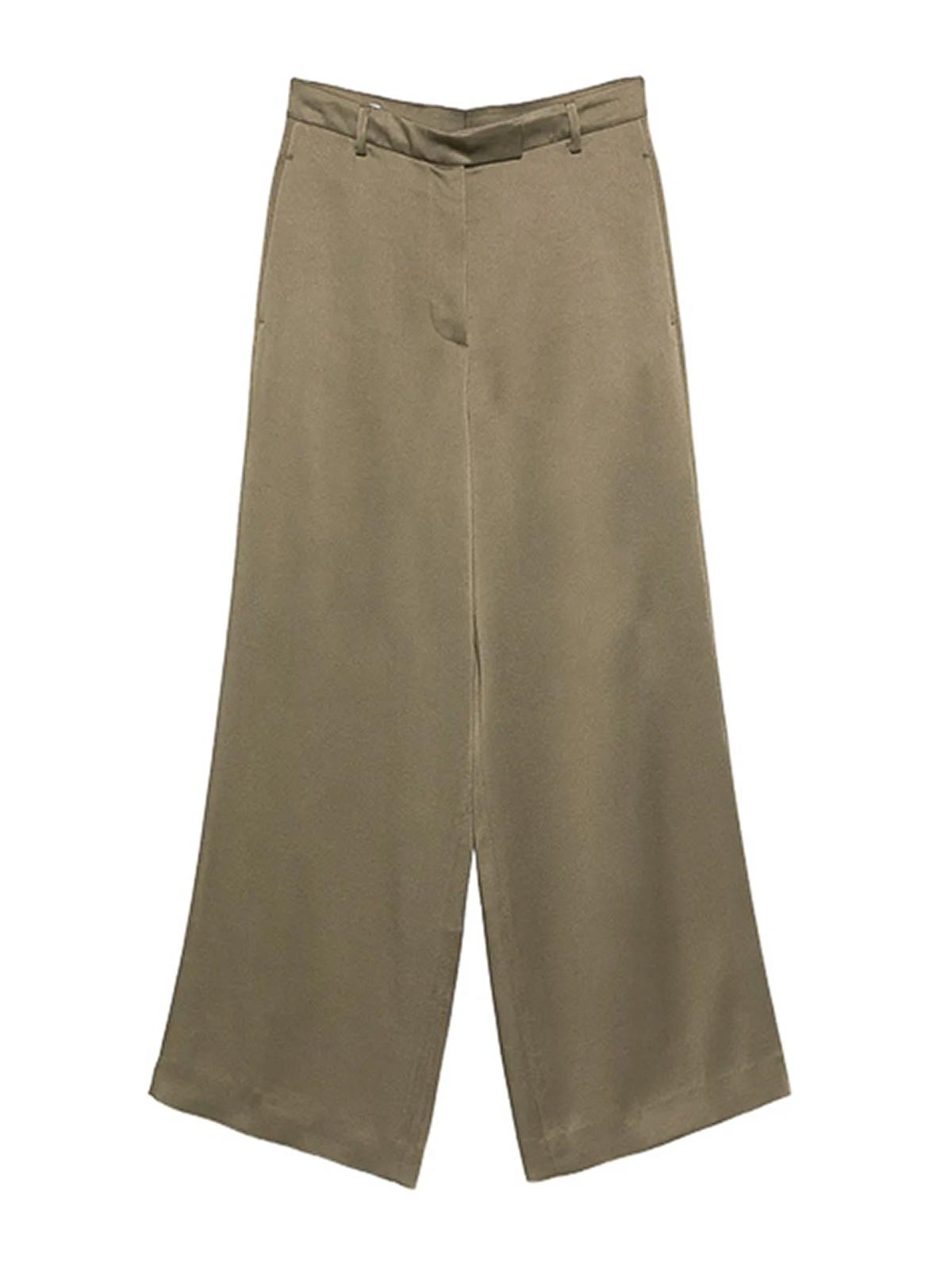 Dries Van Noten Penn Wide Leg Trousers In Green
