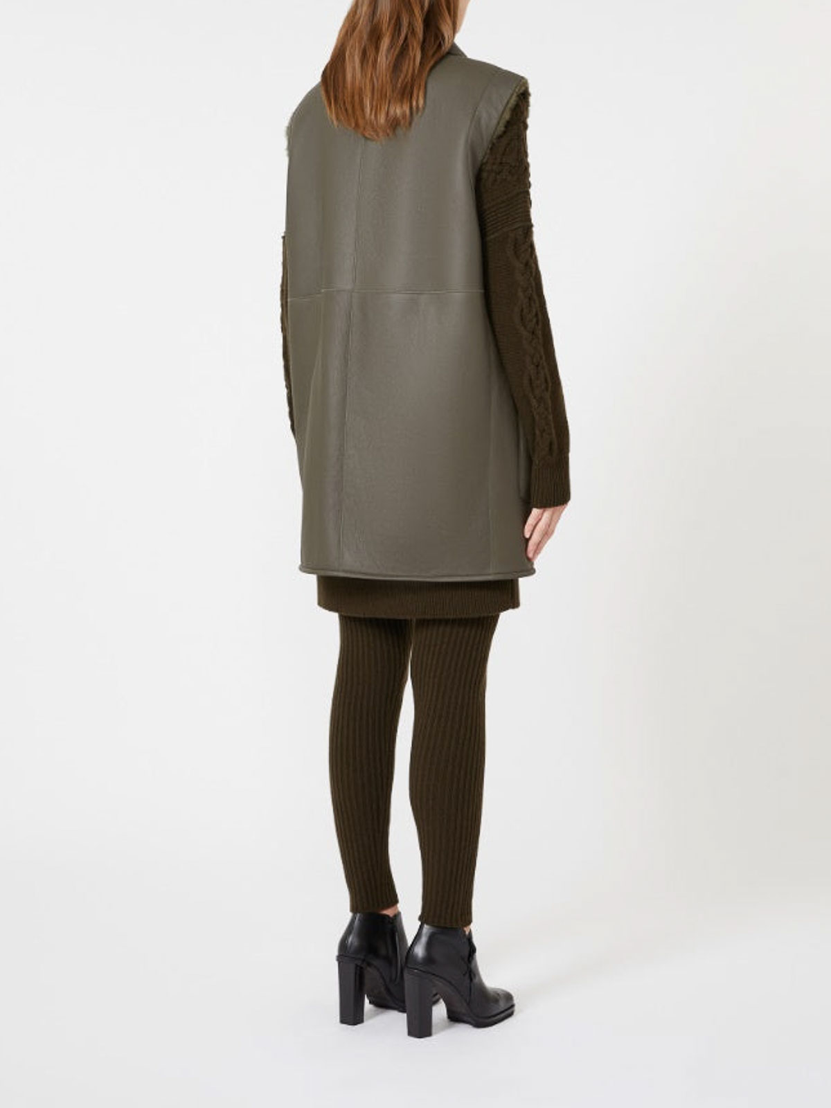 Max Mara Gilet Brianza1234 Verde In Green