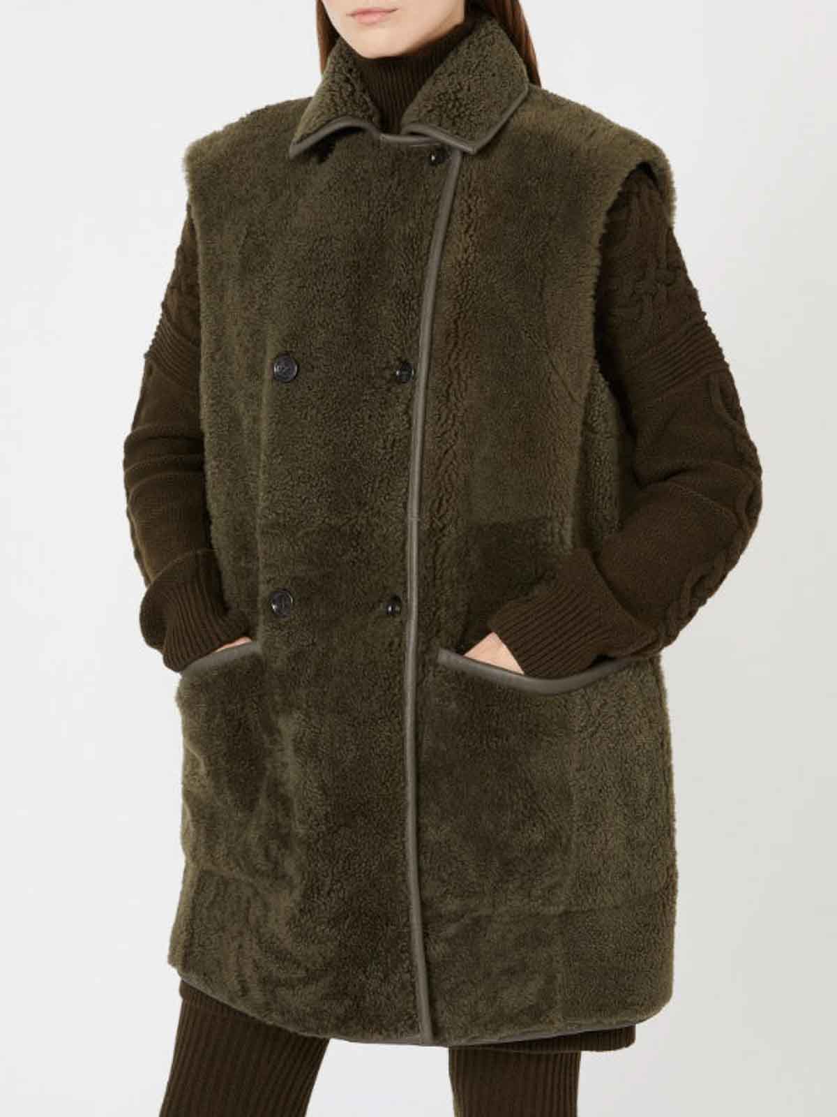 Max Mara Gilet Brianza1234 Verde In Green