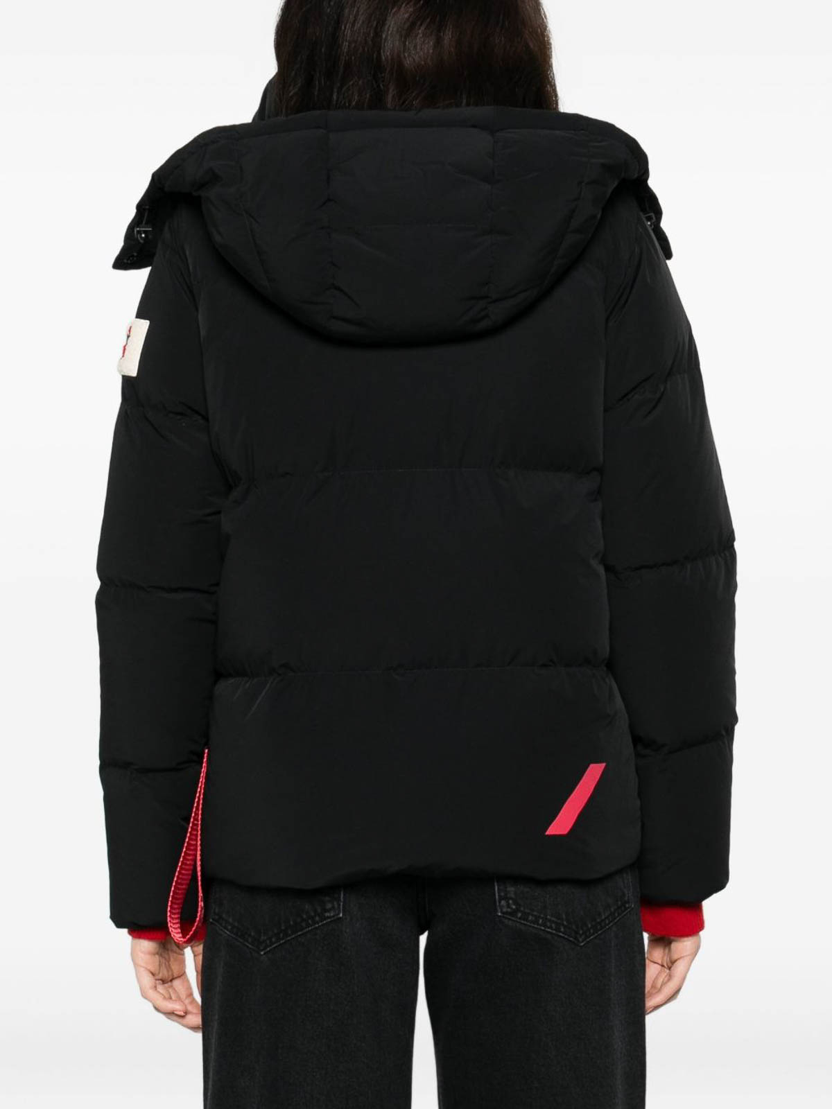After Label Black Quilted Down Jacket In Black