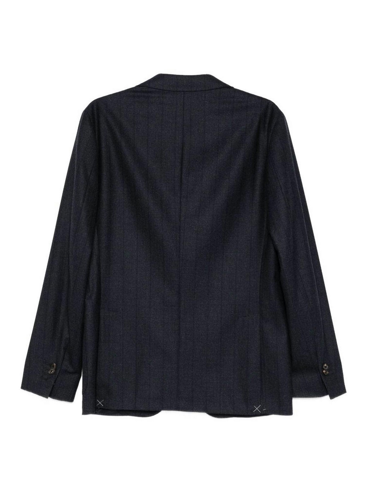 Corneliani Blue Navy Wool Suit In Blue