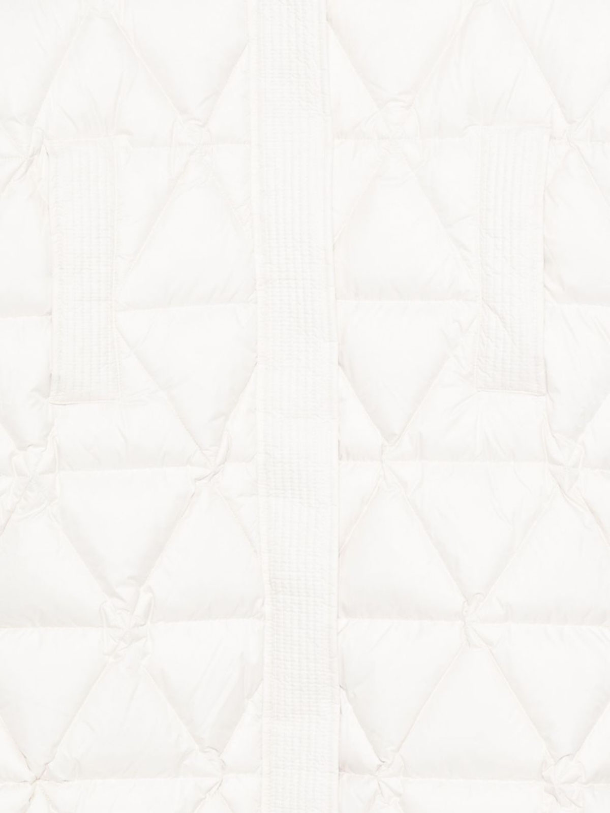 K-way White  Long Down Jacket In White