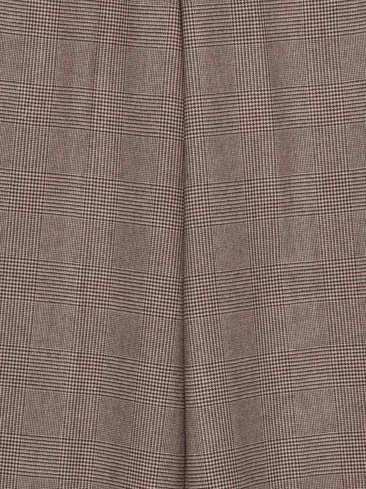 Nine In The Morning Karen Trousers In Prince Of Wales Pattern In Brown