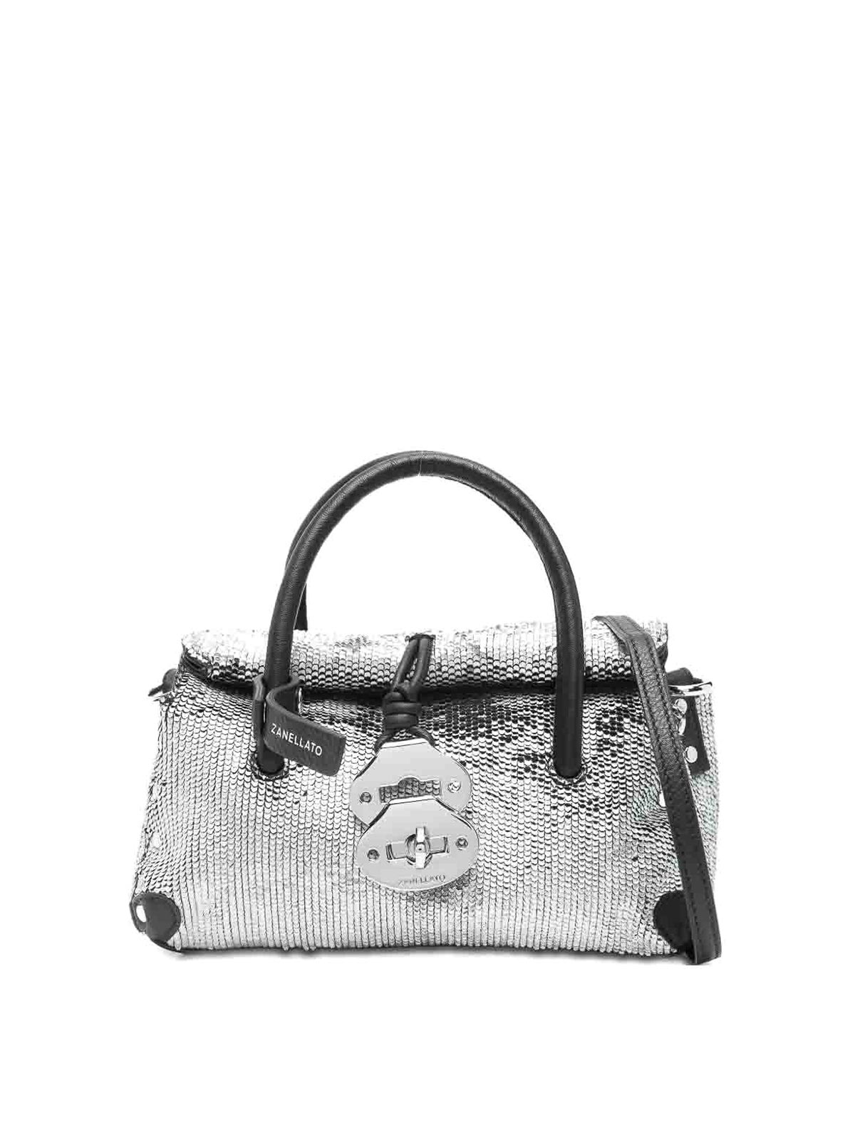 Zanellato Dotta Baby Anniversario Cbi Tote Bag In Silver