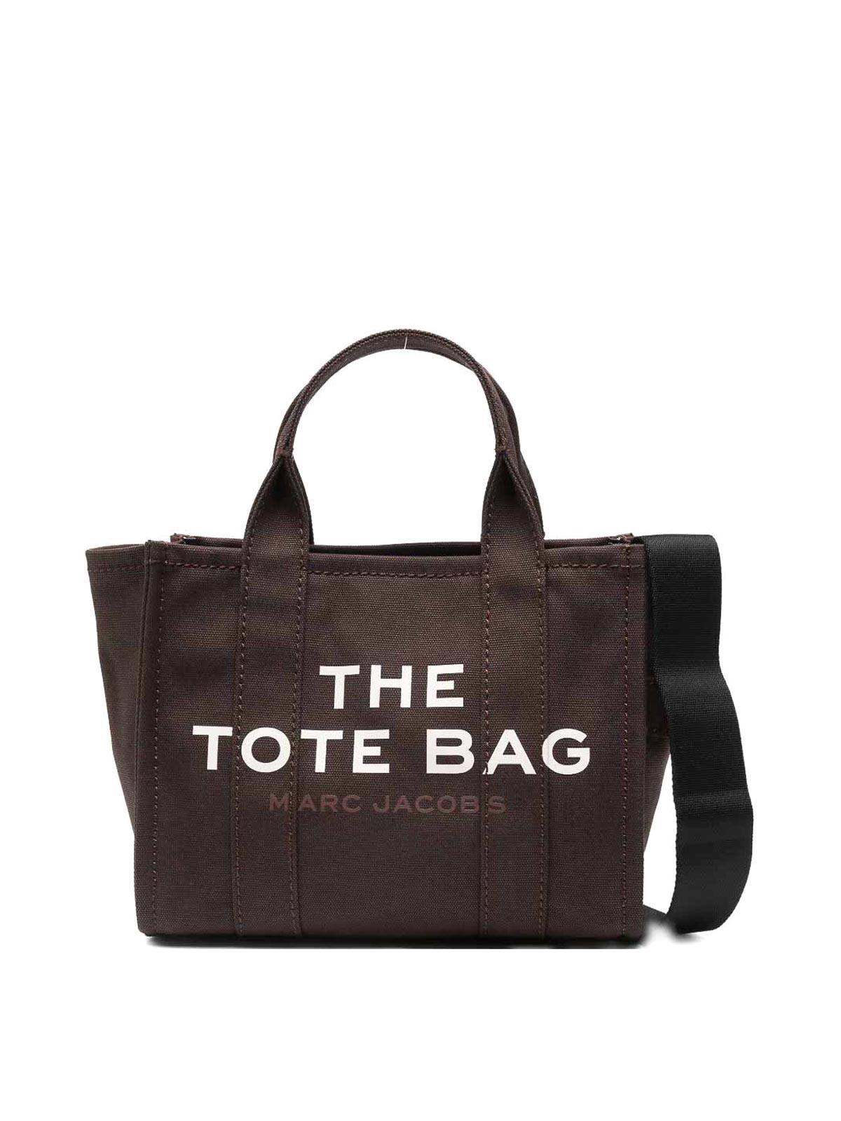 Marc Jacobs Black  Tote Bag In Cotton In Brown