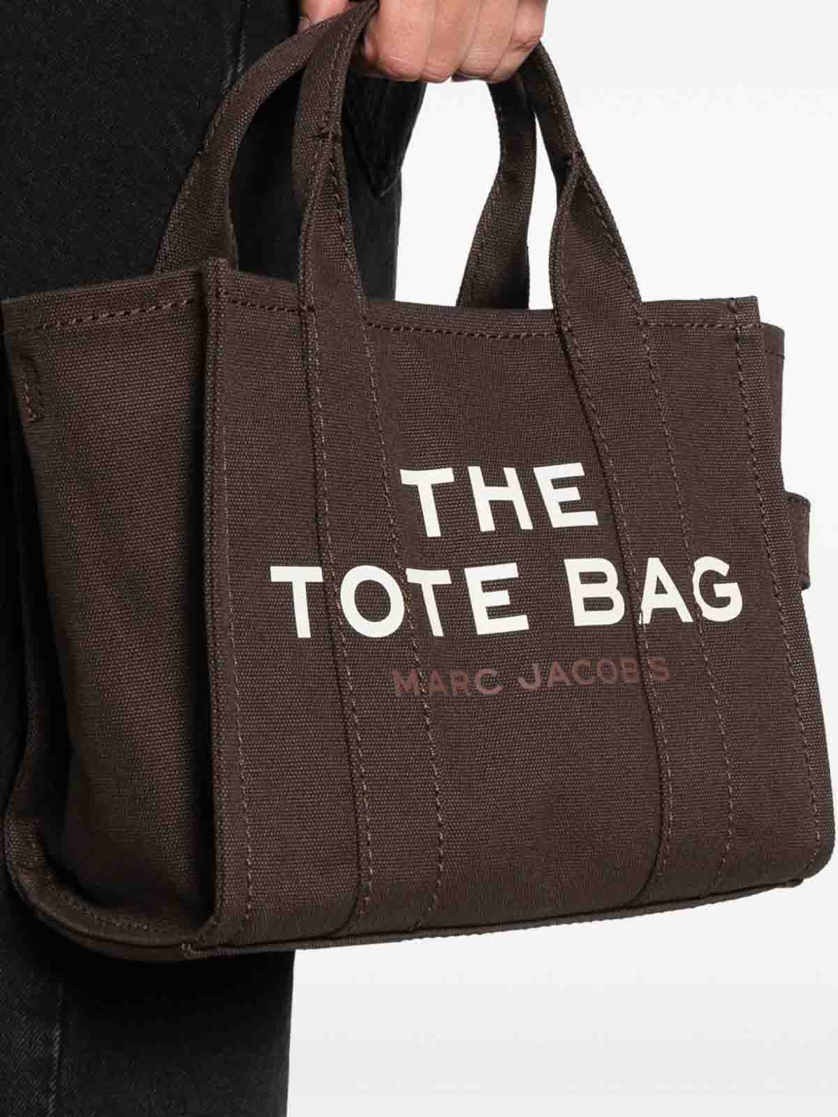 Marc Jacobs Black  Tote Bag In Cotton In Brown
