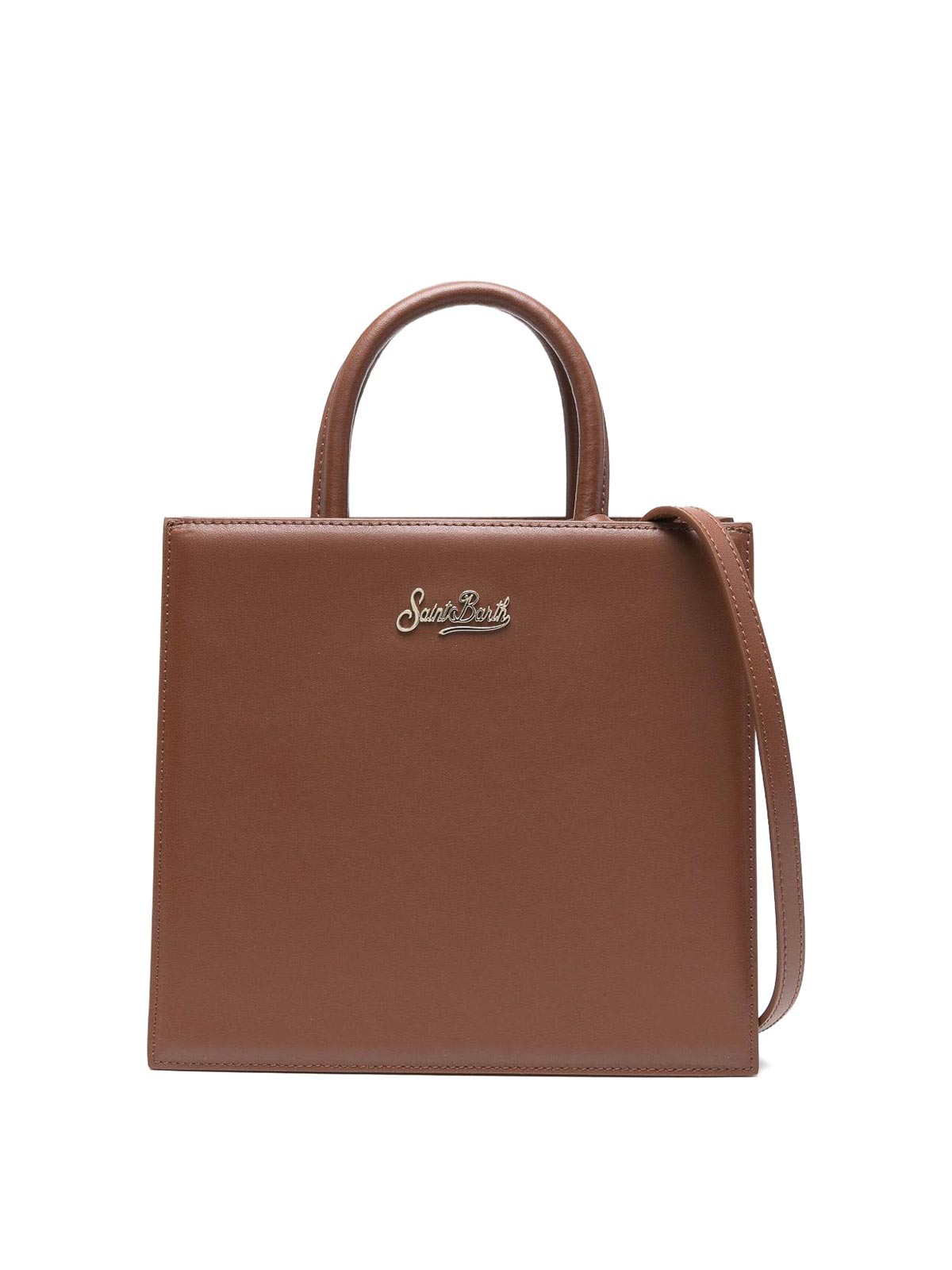 Mc2 Saint Barth Brown Midi Shopping Bag