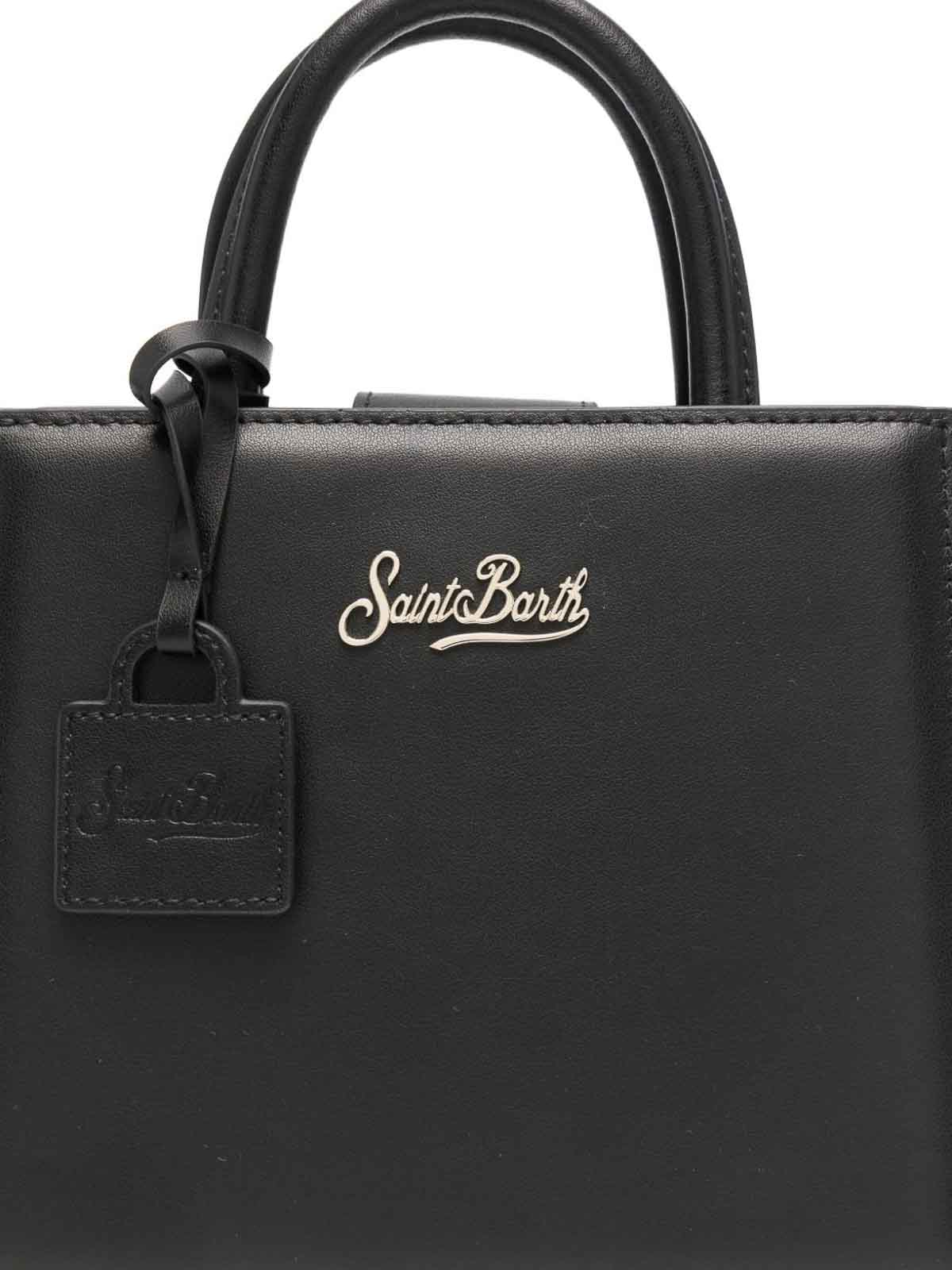 Mc2 Saint Barth Logo-detail Tote Bag In Black