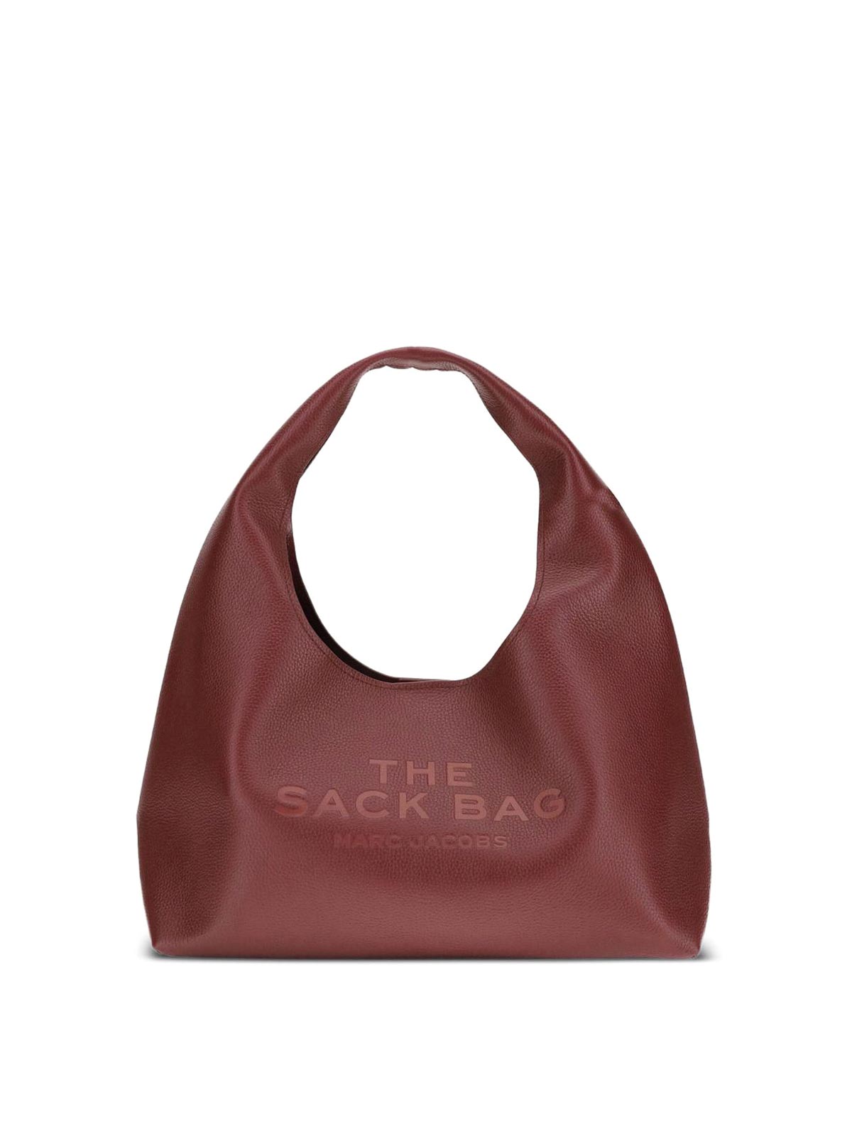Marc Jacobs The Sack Bag Handbag In Dark Red Leather In Red