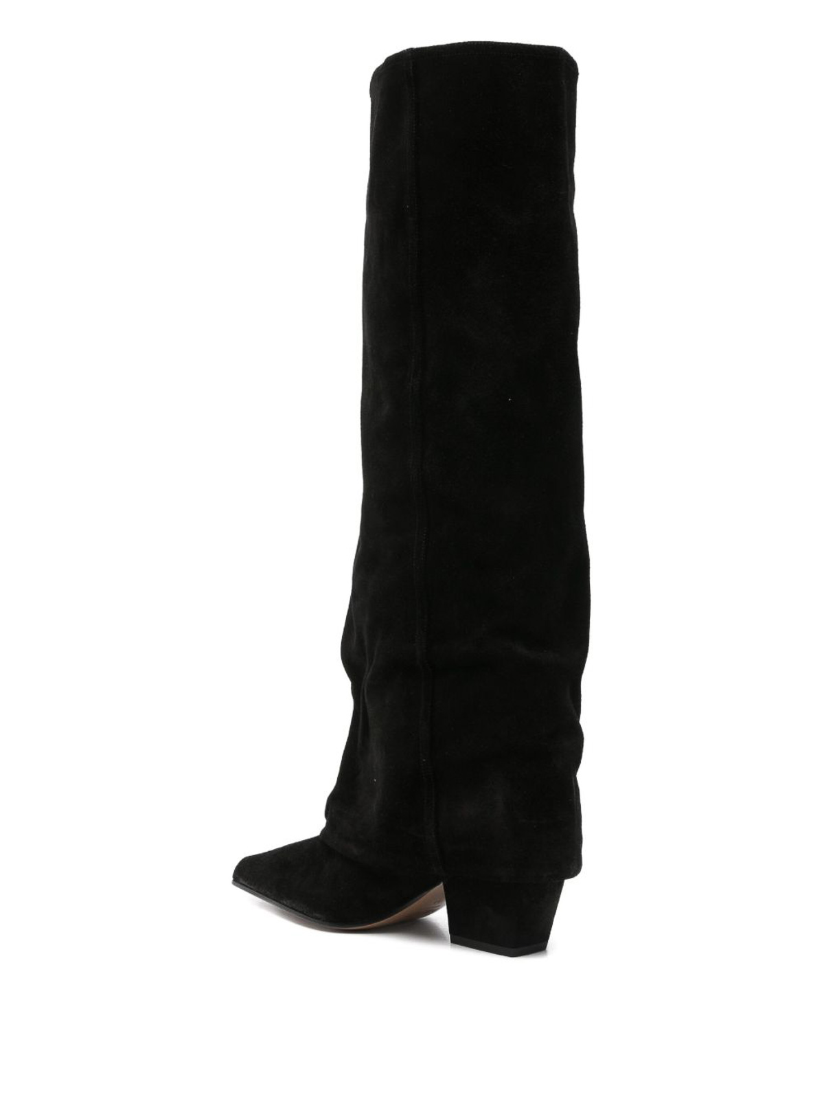 Paris Texas Jane 100 Suede Knee-high Boots In Black
