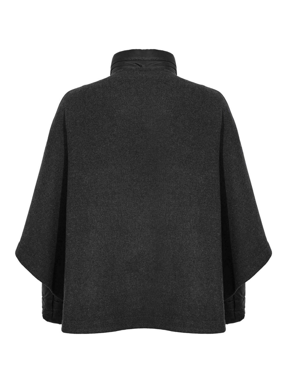 Fay 3-in-1 Double-faced Carded Wool Cape In Gray