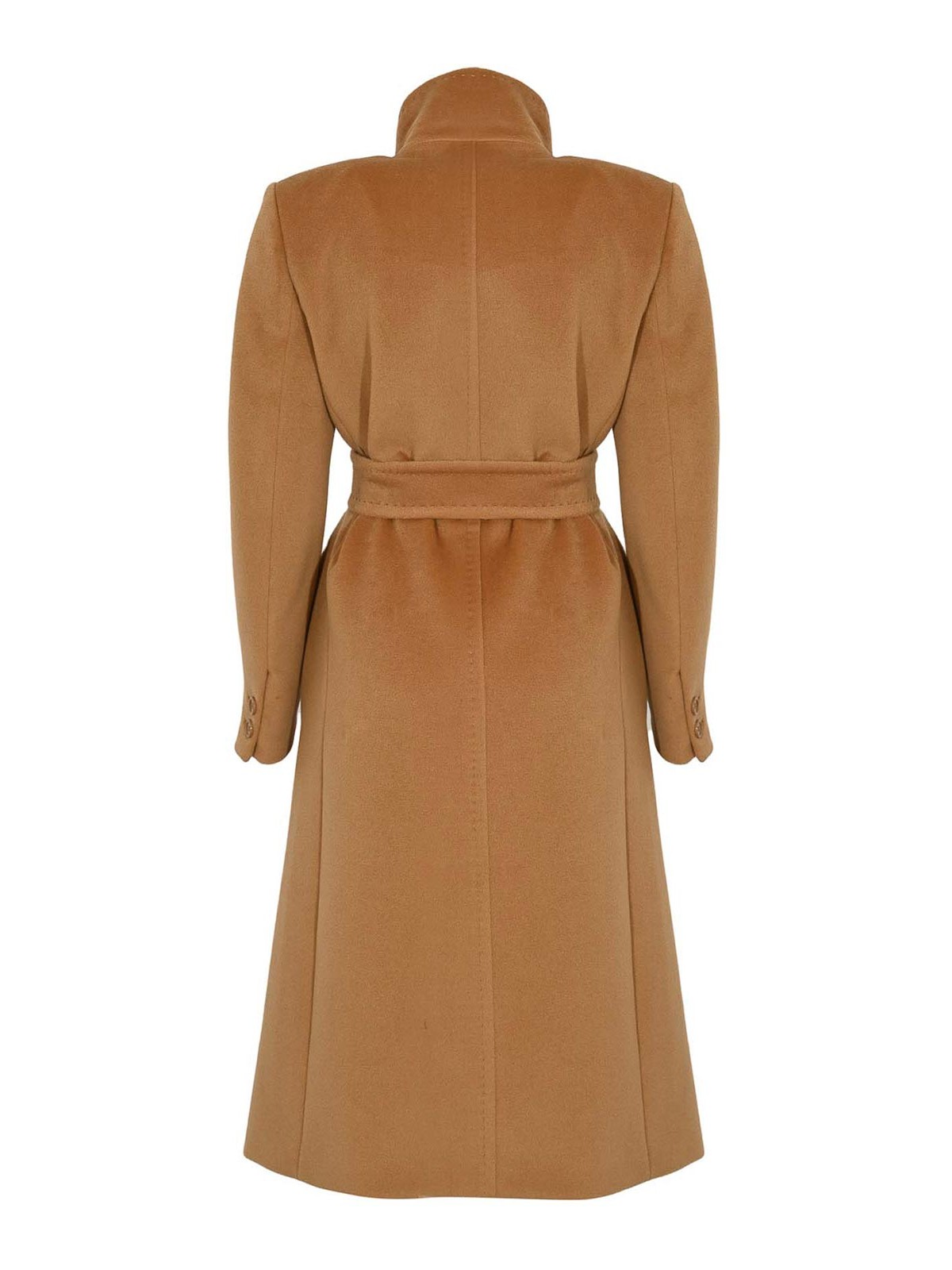 Max Mara Arezzo Double-breasted Wool Coat In Brown