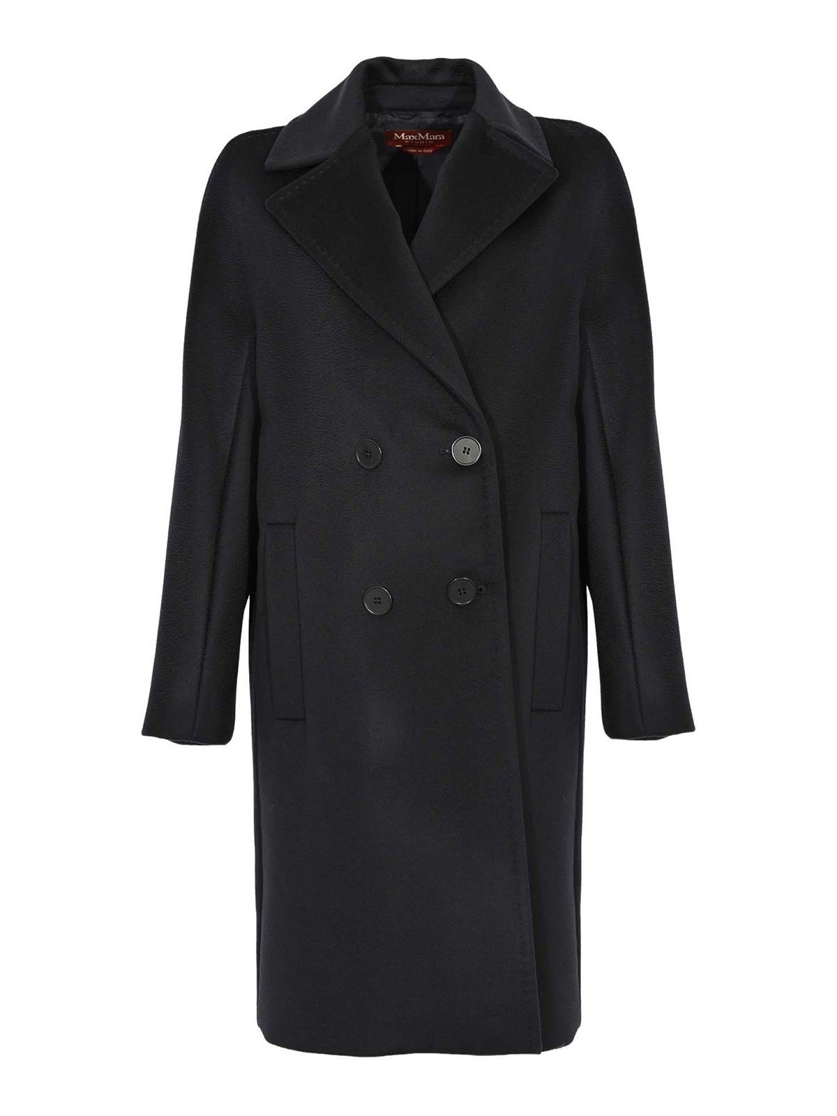 Max Mara Agenda Oversized Wool Coat In Blue