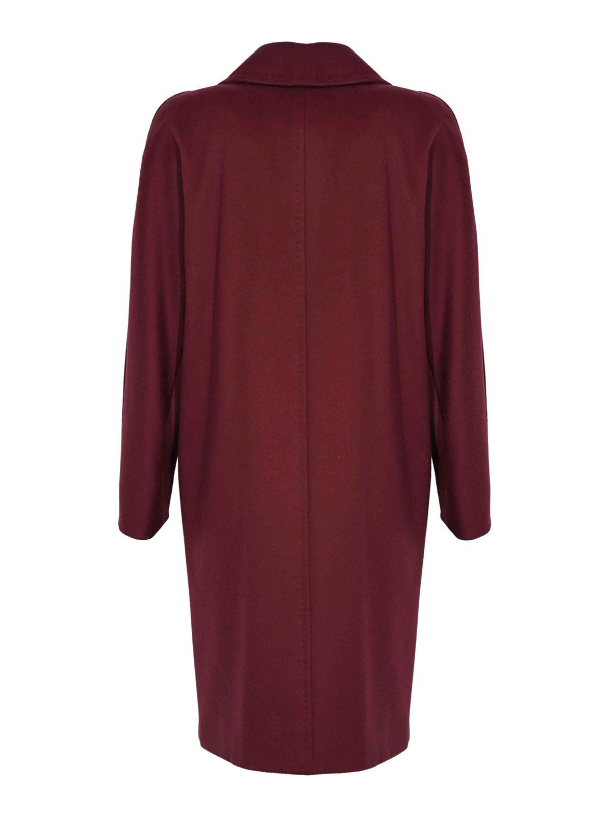 Max Mara Agenda Oversized Wool Coat In Red