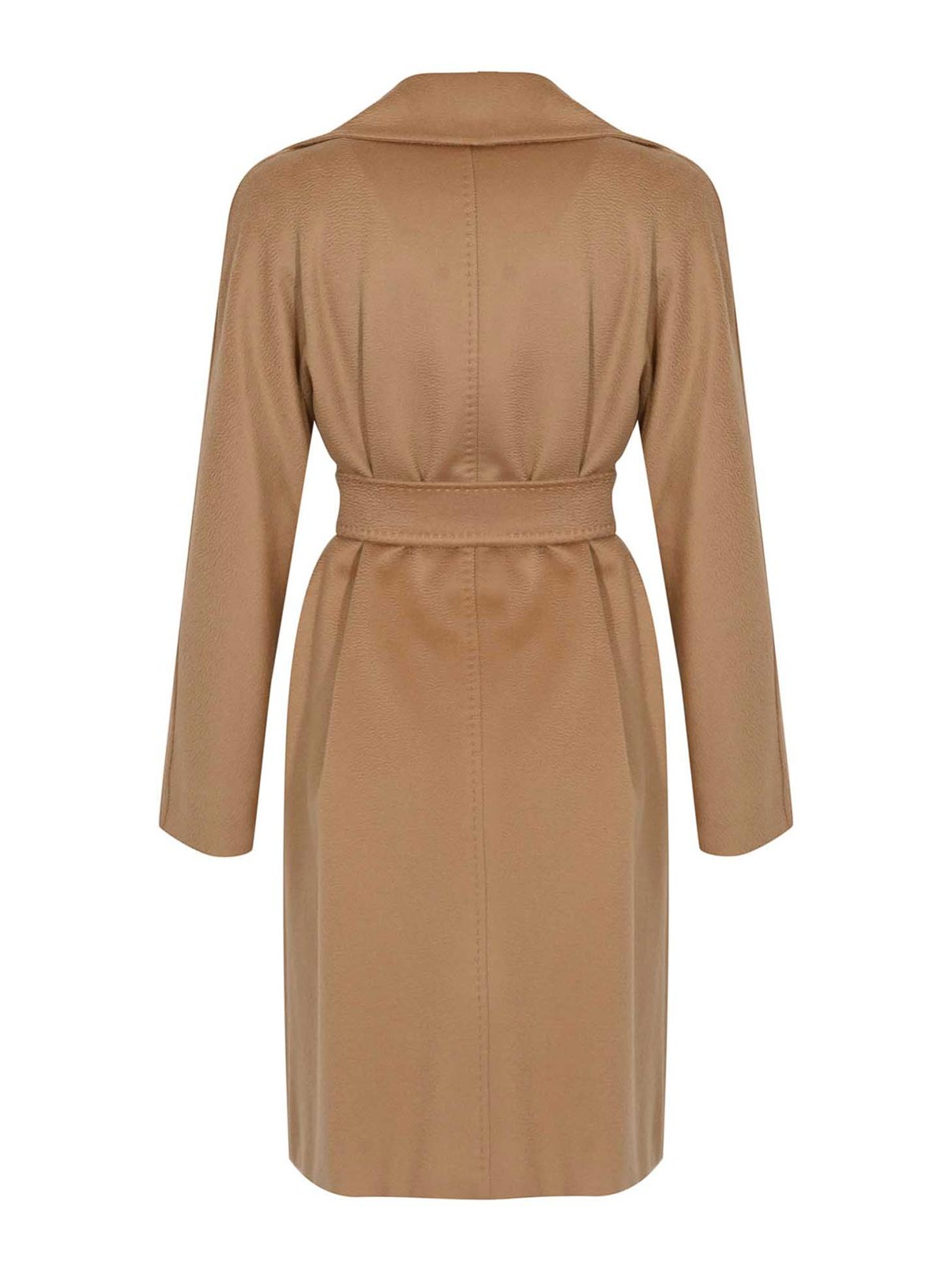 Max Mara Dravenna Wool Dressing Gown Coat In Brown