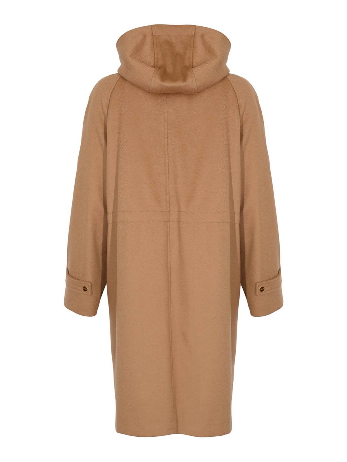 Max Mara Alcade Long Parka In Neutral